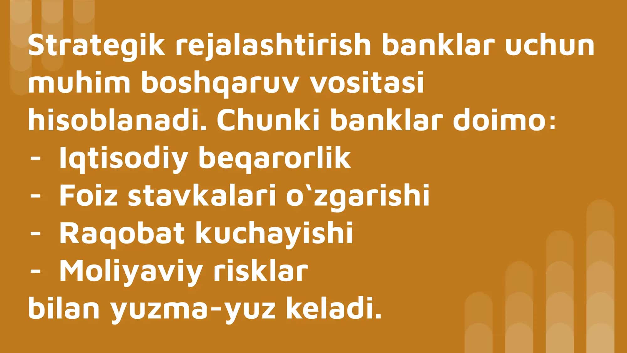 Banklar faoliyatini strategik rejalashtirish 3