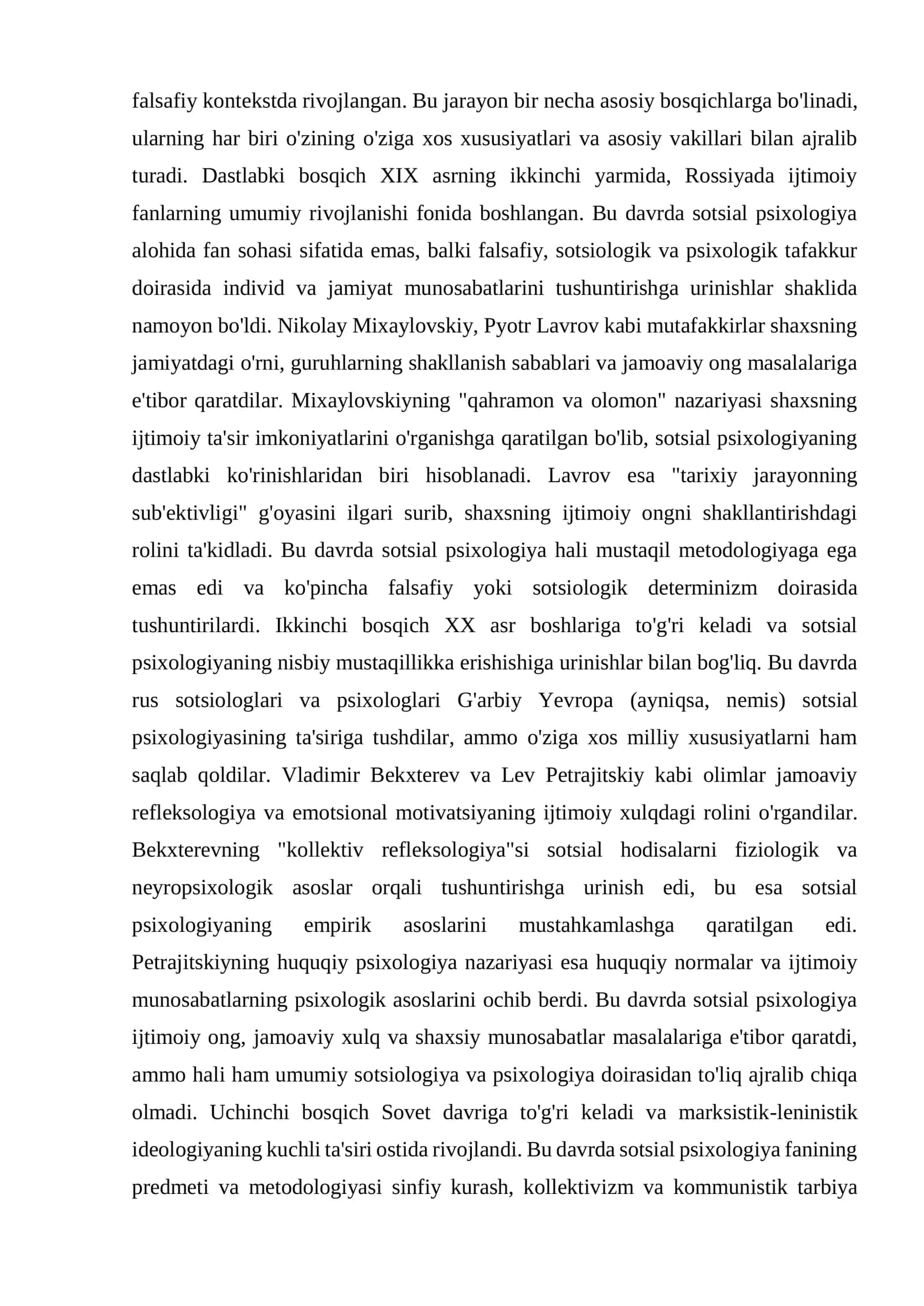 sotsial psixologiya fanining predmeti va rus psixologlarning qarashlari 3
