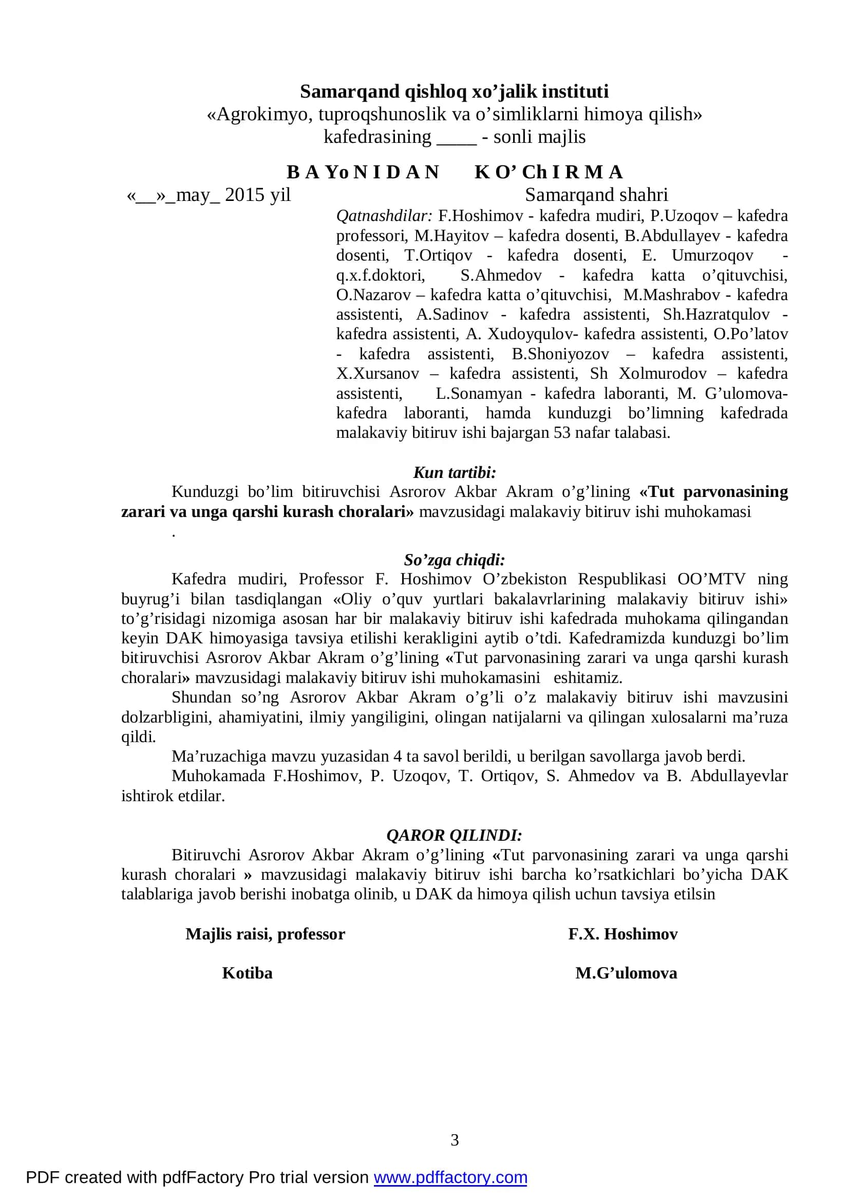 Tut parvonasining zarari va unga qarshi kurash choralari 3