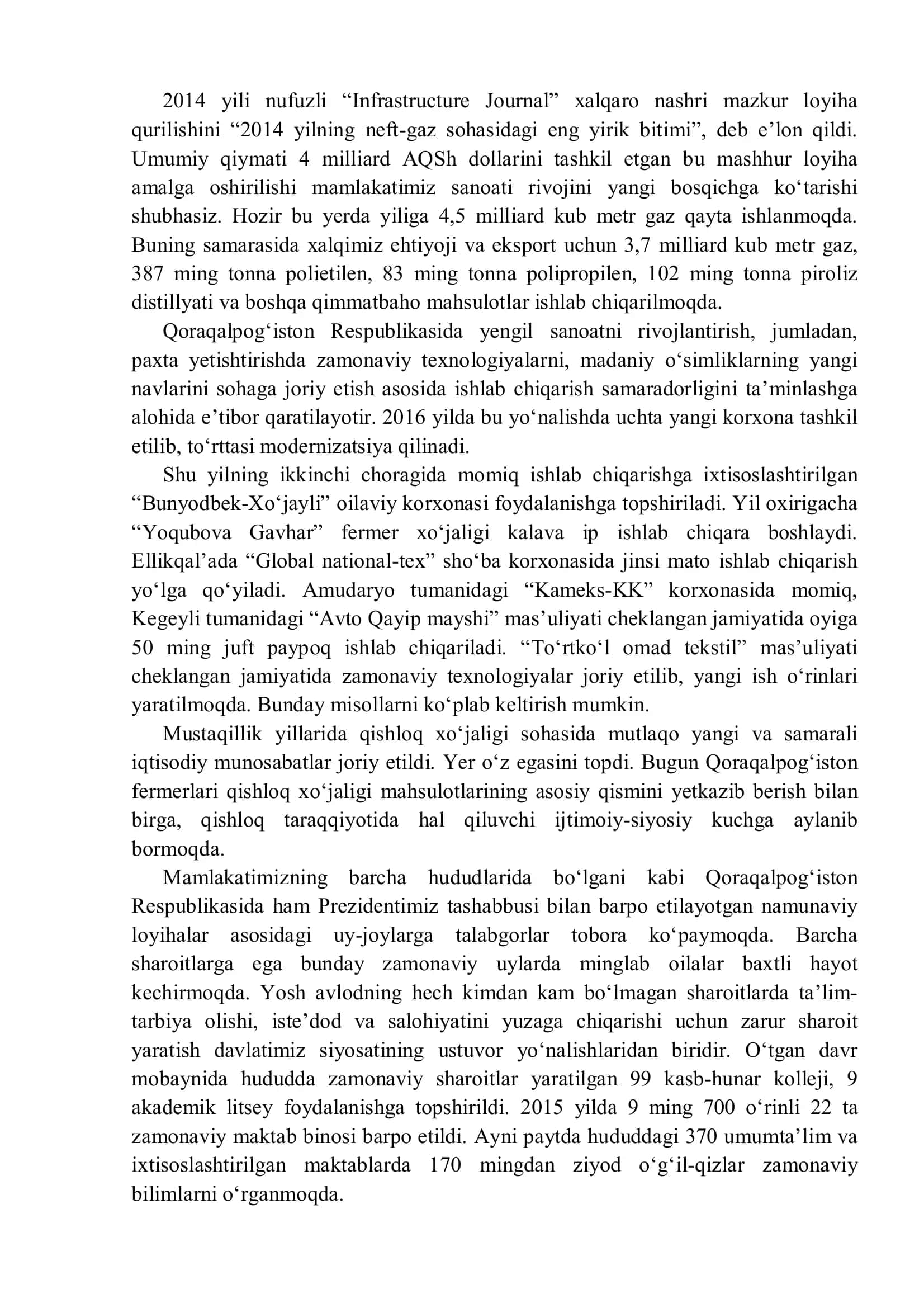 Mustaqillik yillarida Qoraqalpog‘iston Respublikasi 3