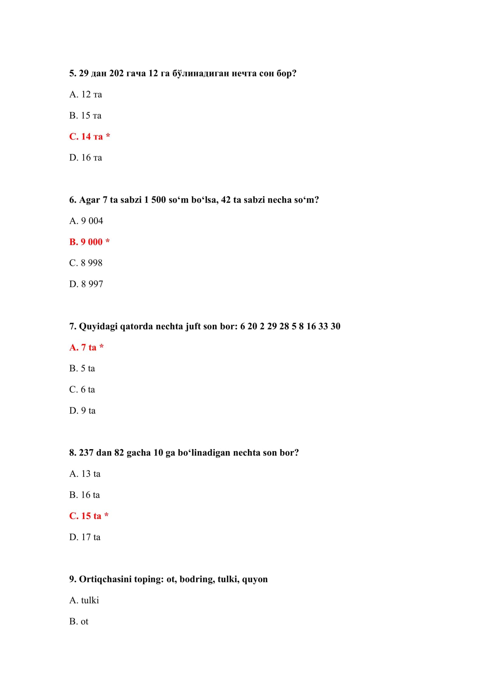 BOJXONA HUQUQI TEST SAVOLLARI 3