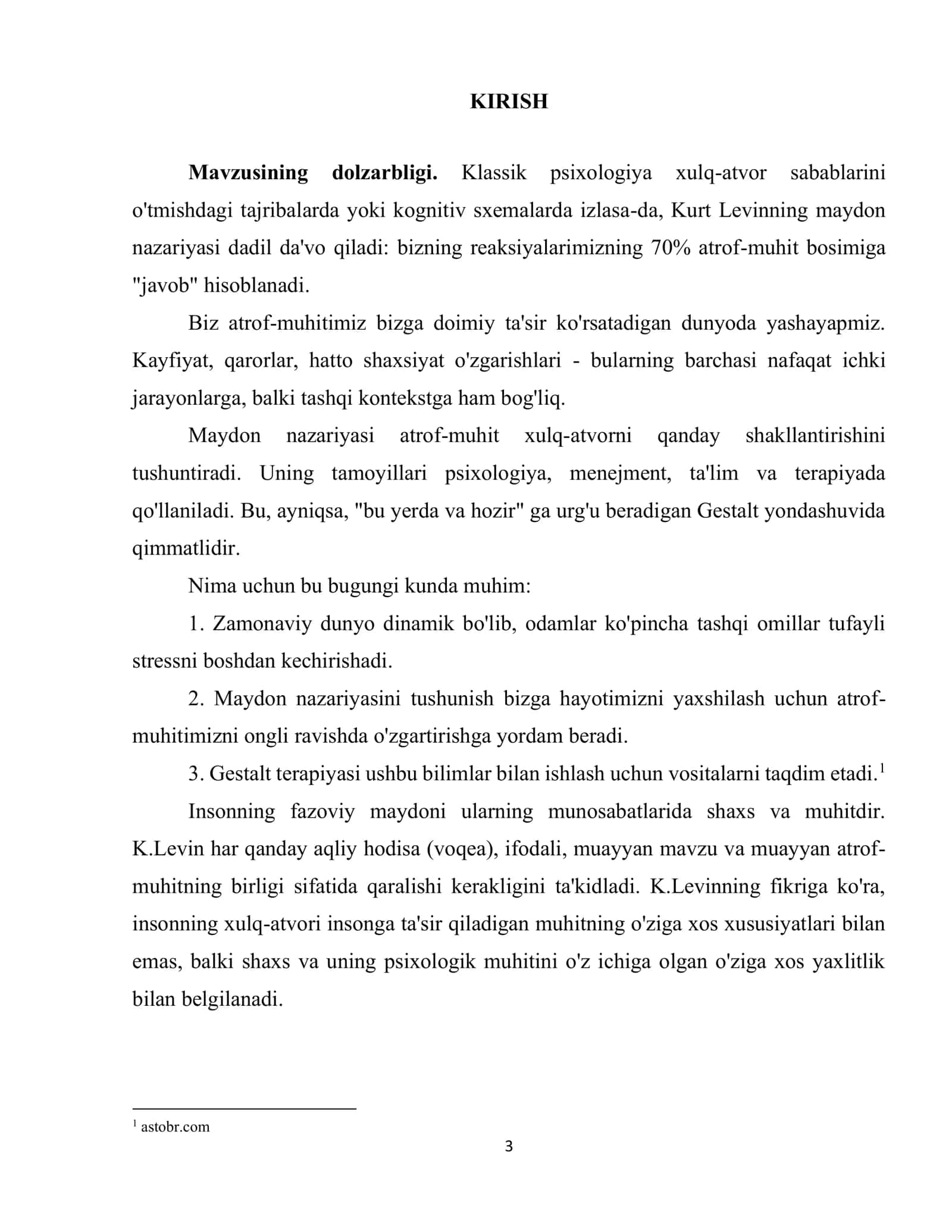 Maydon nazariyasi va guruh dinamikasi 3