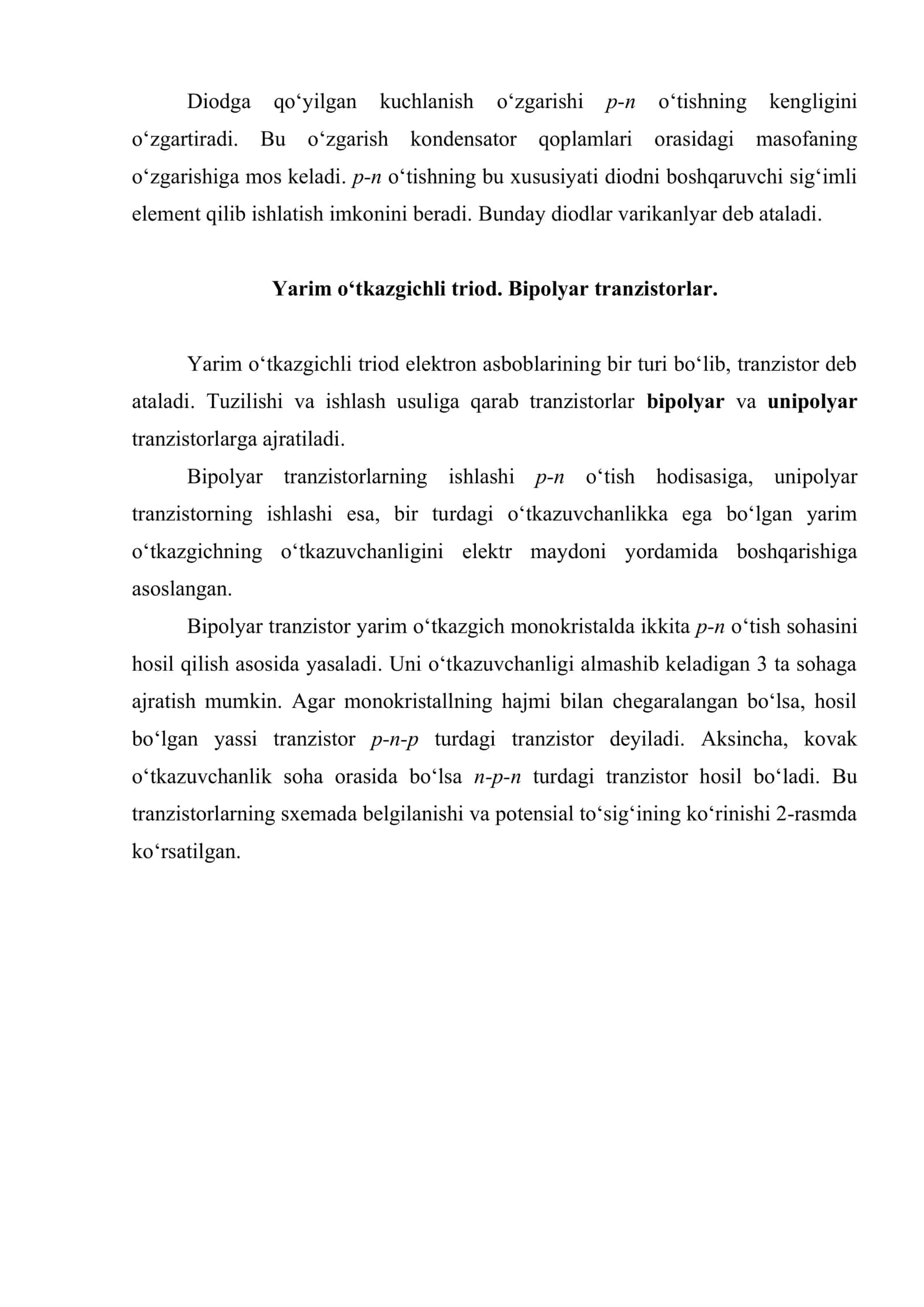 Yarim o‘tkazgichli diod va uning turlari 3