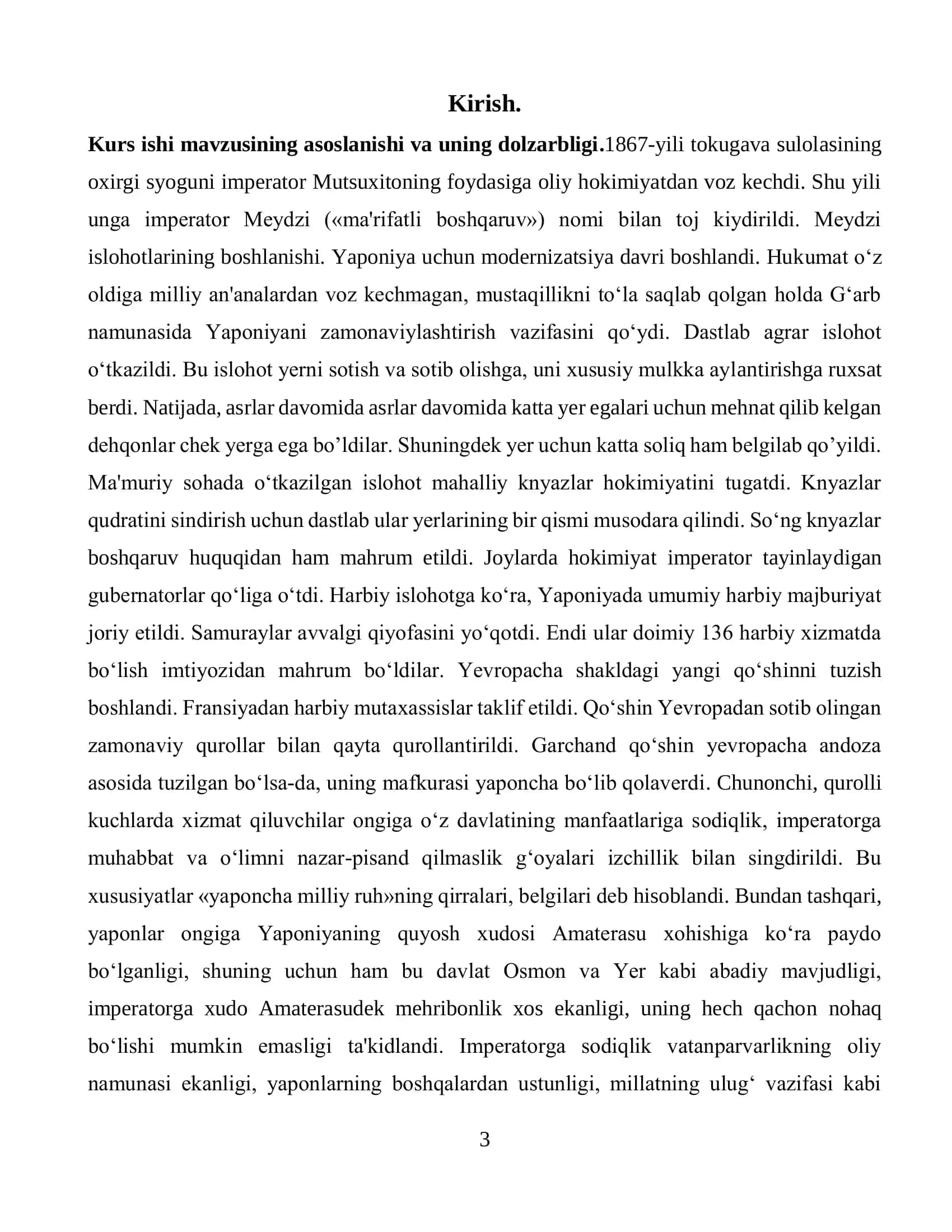 YAPONIYA MEYDZI TIKLANISHI DAVRIDAGI ISLOHOTLAR 3