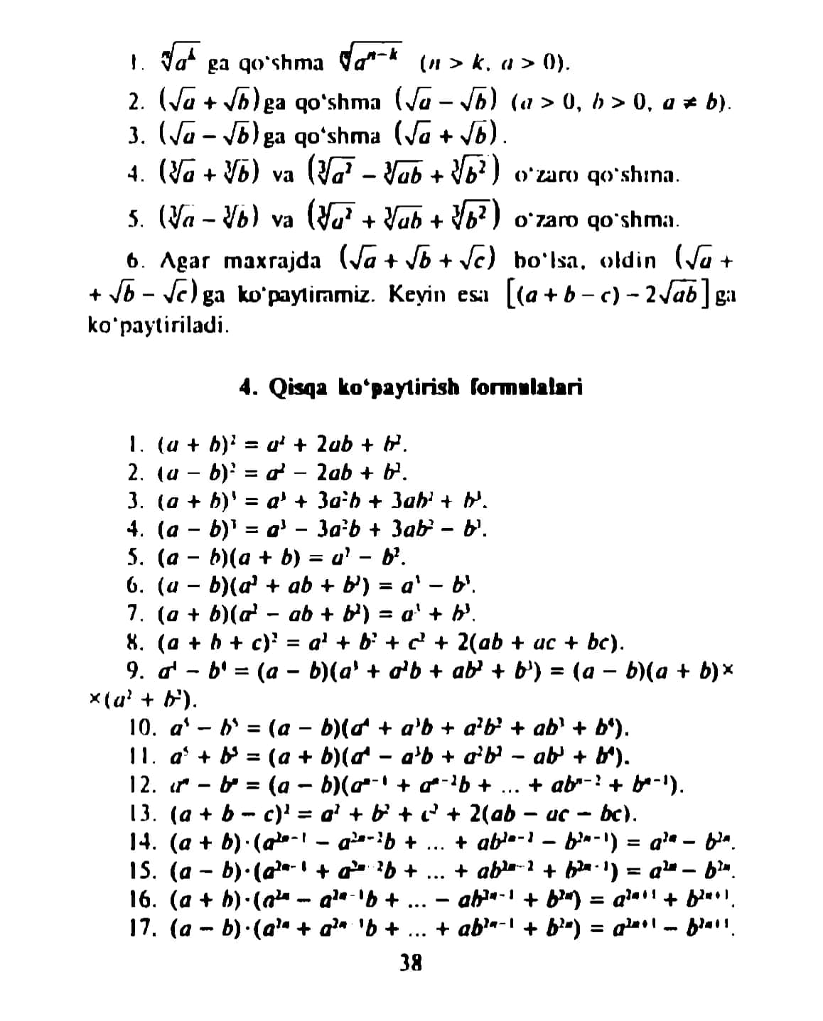 Formulalar kitobi 3
