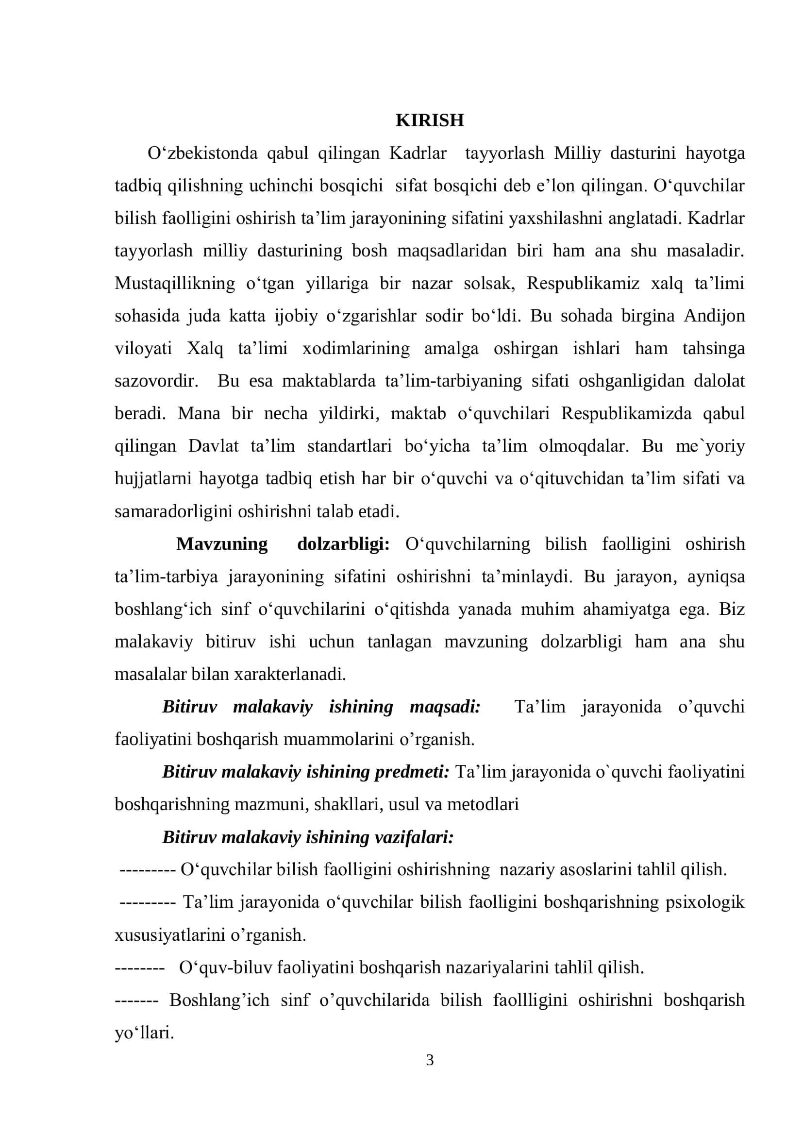 "Ta’lim jarayonida o’quvchi faoliyatini boshqarishning psixologik muammolari" 3