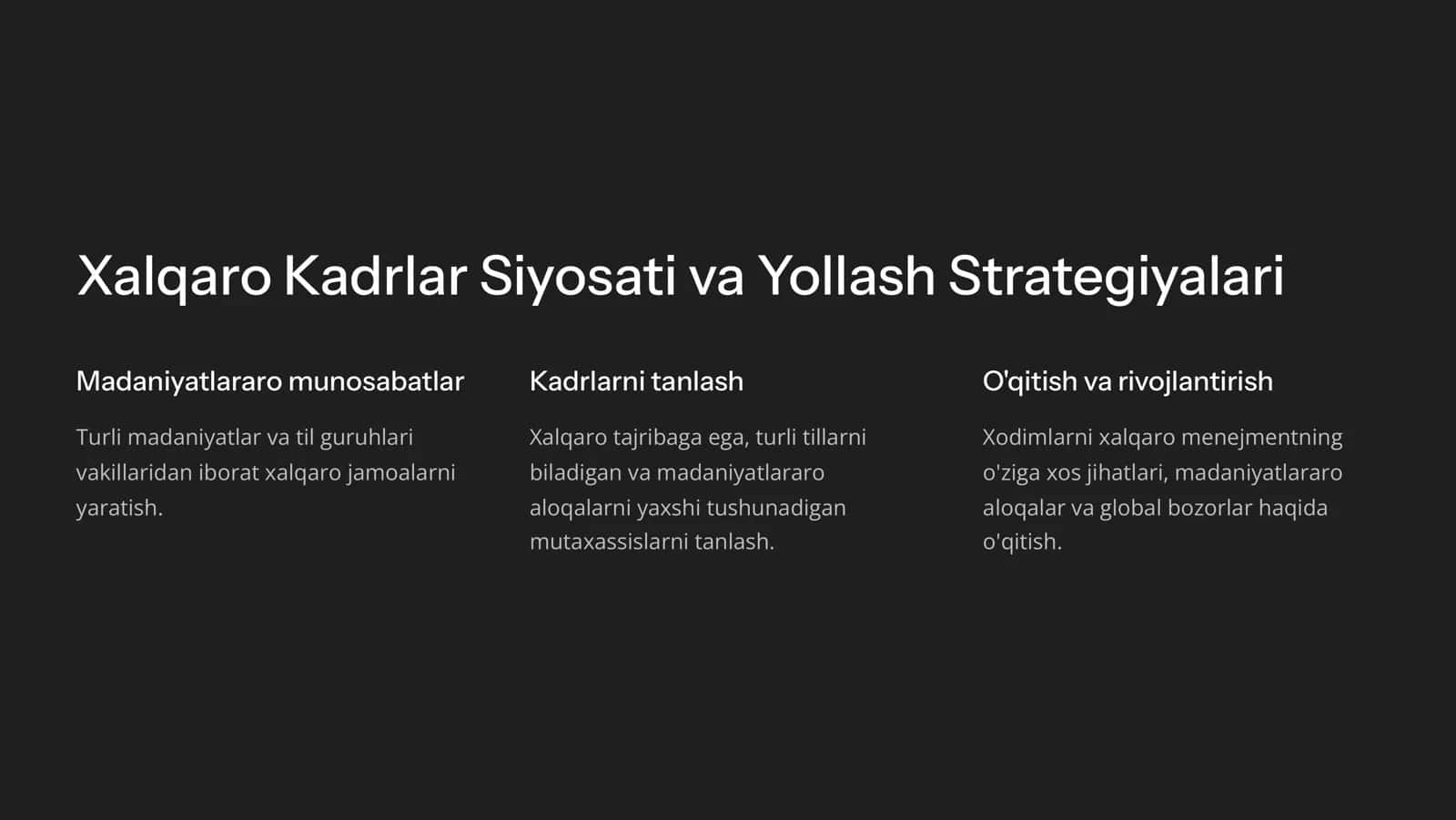 Xalqaro Menejment  Global Miqyosda  Muvaffaqiyatga  Erishish 3