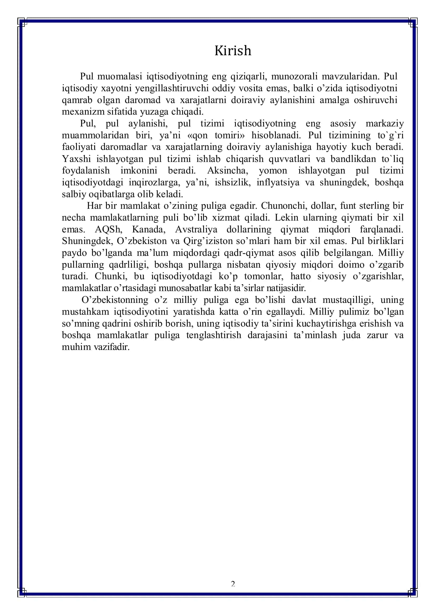 O’zbekistonda davlatning pul-kredit siyosati 3