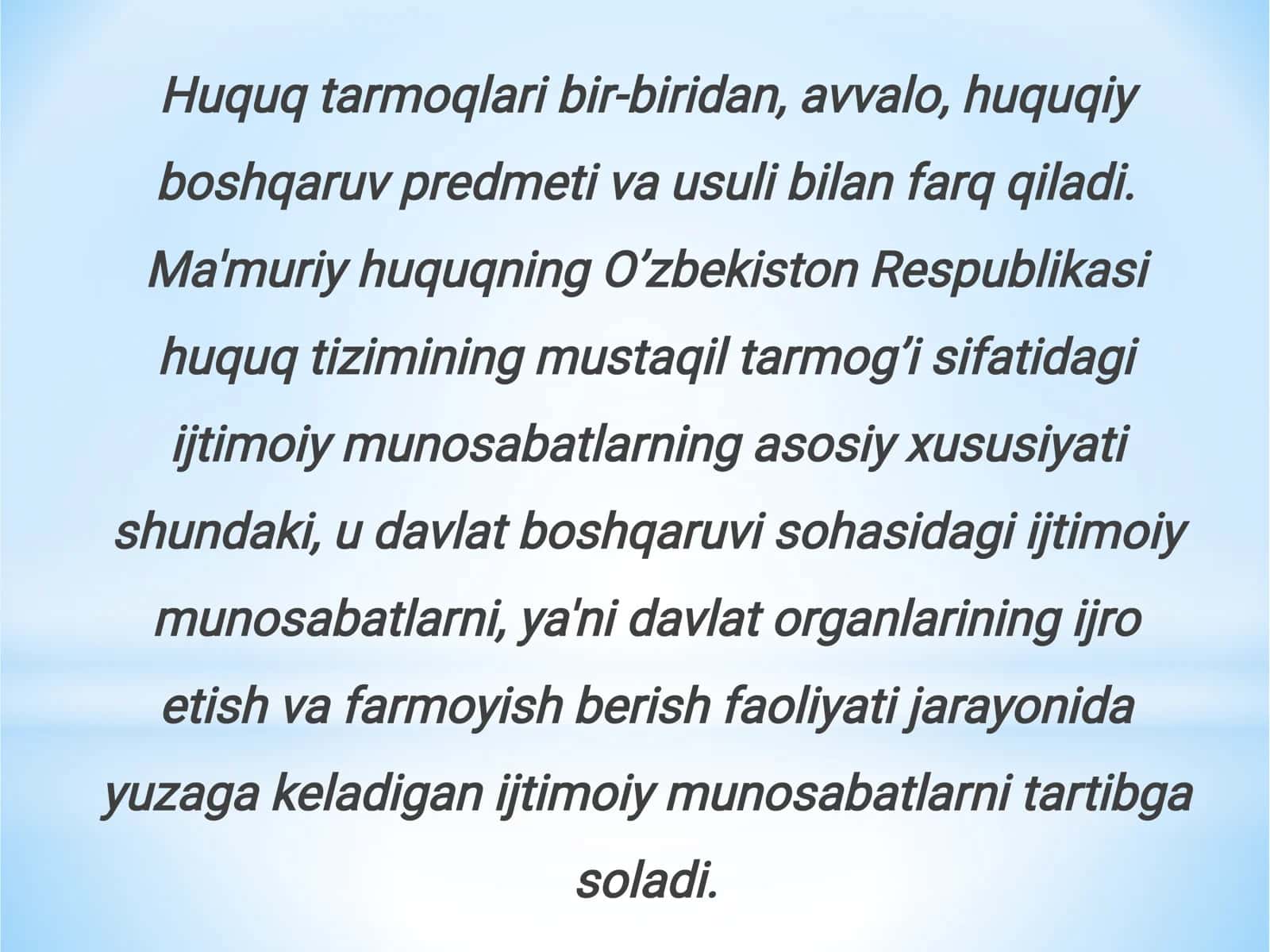 Ma’muriy huquqning manbalari va ularning turlari 3