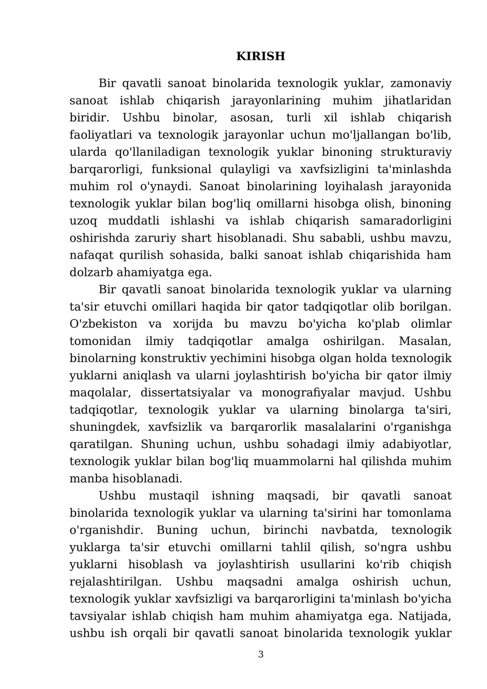 Bir qavatli sanoat binolarida texnologik yuklar 3