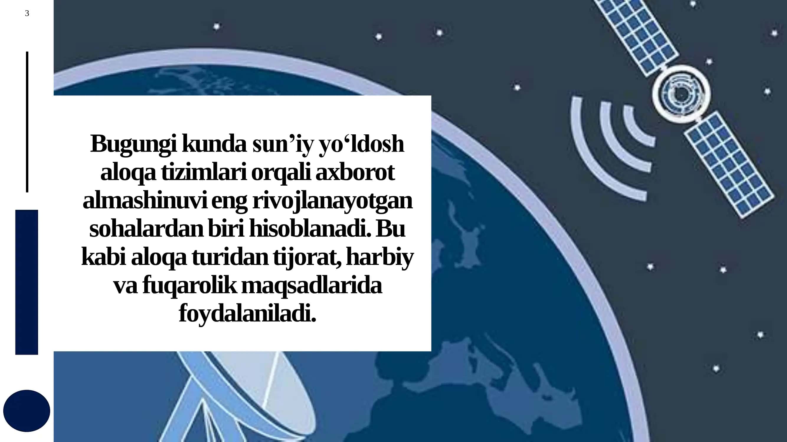 Sunʼiy aloqa tizimlarini ishlash prinsipi 3