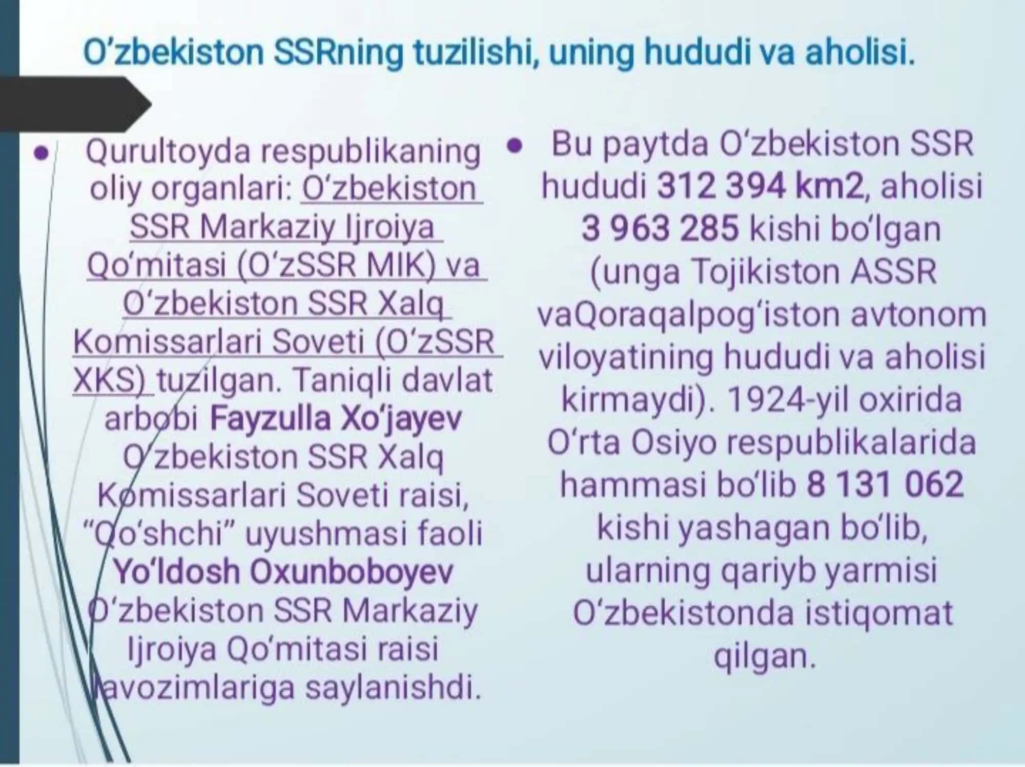 O’zbekiston SSRning tashkil topshi 3