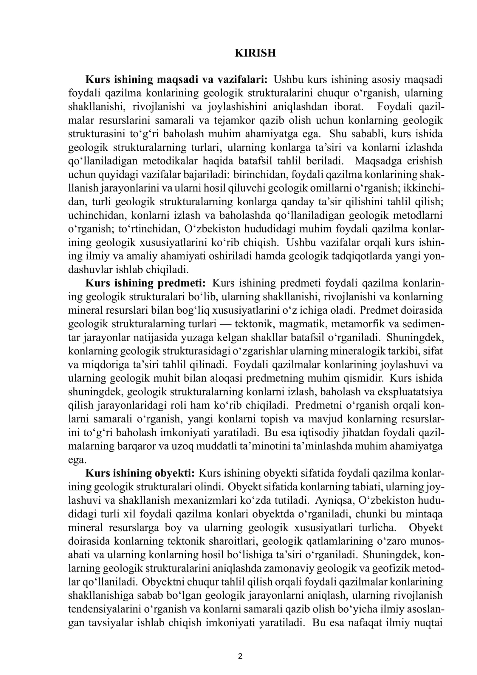 Foydalı qazilma konlarining geologik strukturalari 3