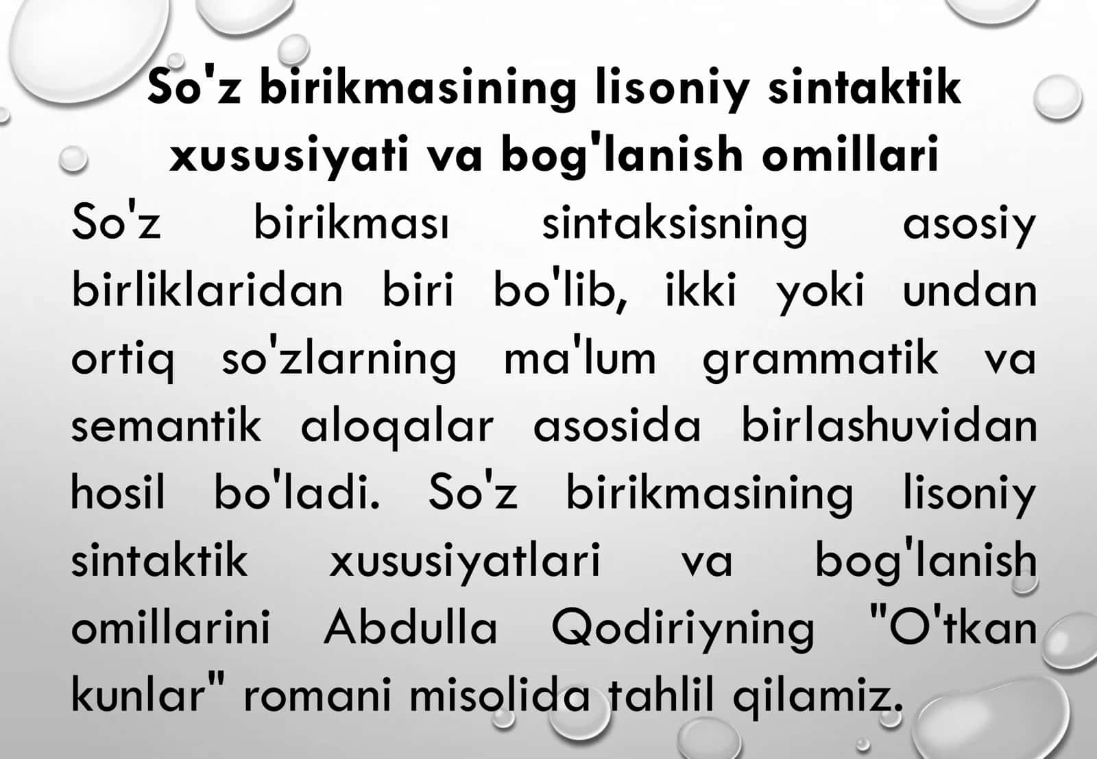 SO'Z BIRIKMASINING LISONIY SINTAKTIK XUSUSIYATI VA BOG‘LANISH OMILLARI (MUAYYAN ASAR MISOLIDA) 3