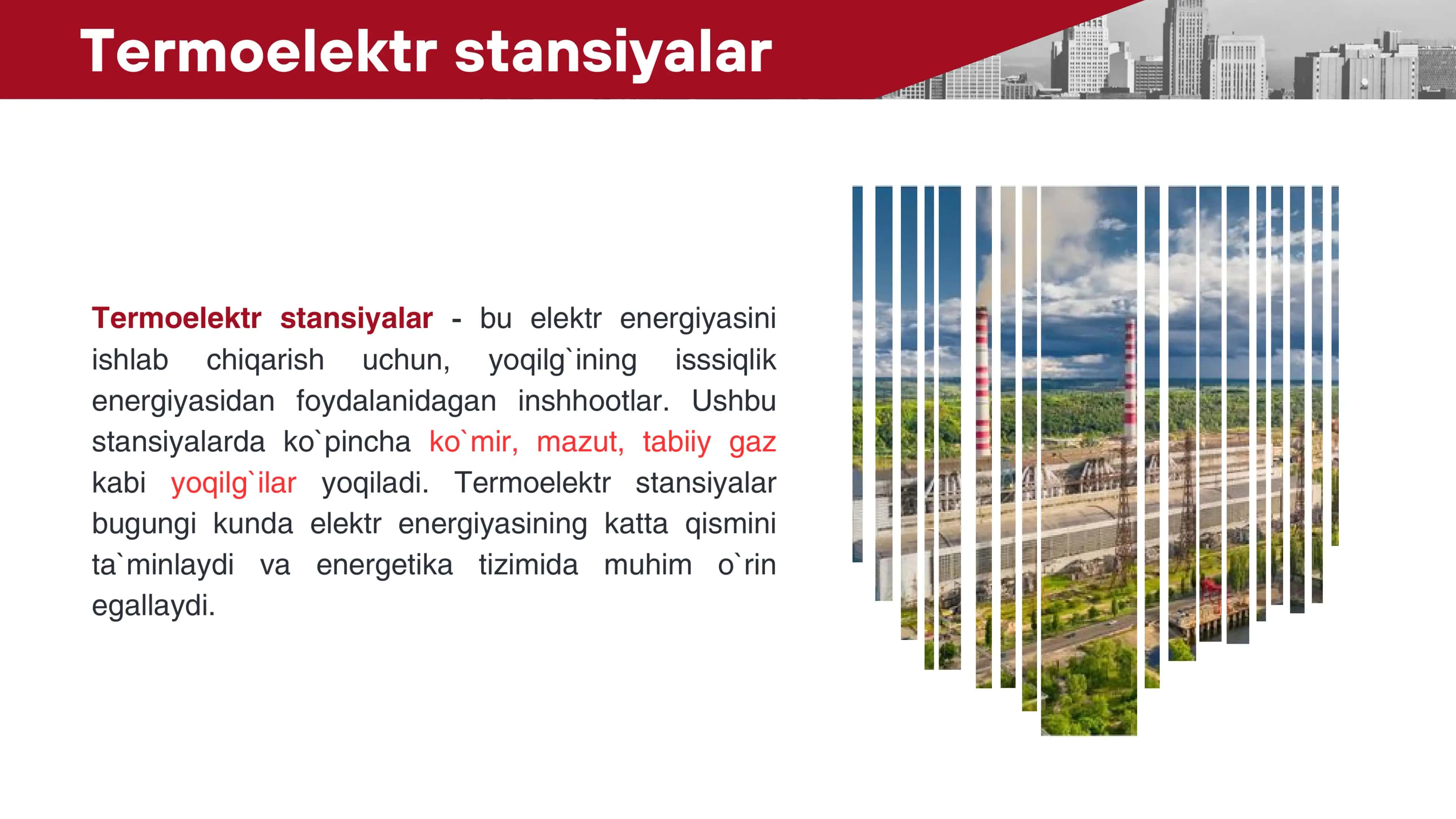 Termoelektr stansiyalar va ishlash prinssipi 3