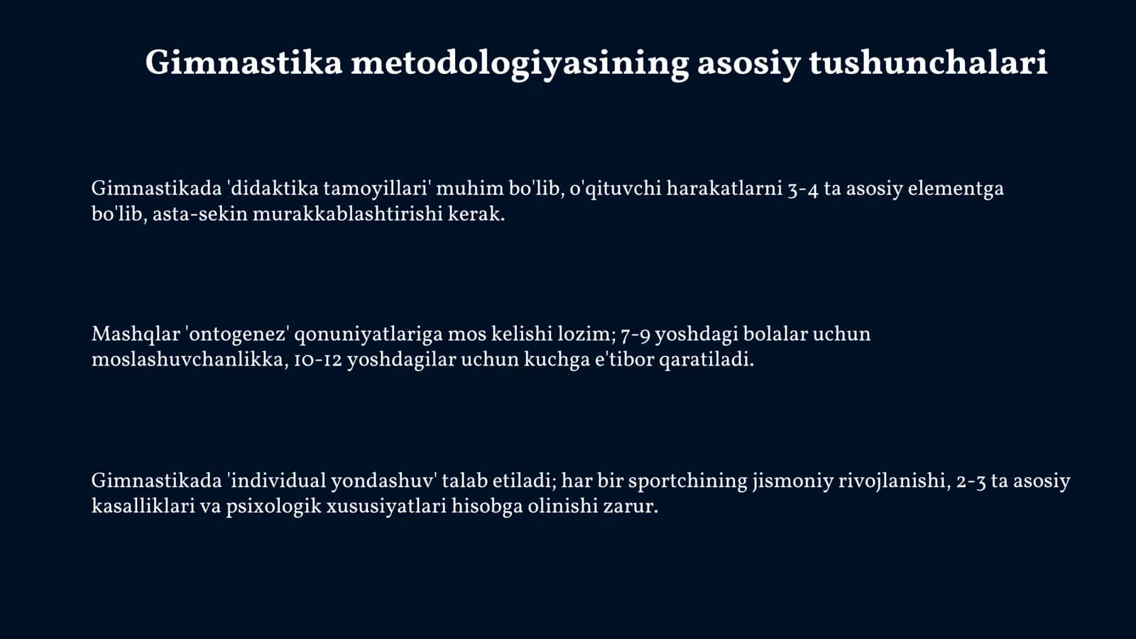 Gimnastikaning uslubiy asoslari 3