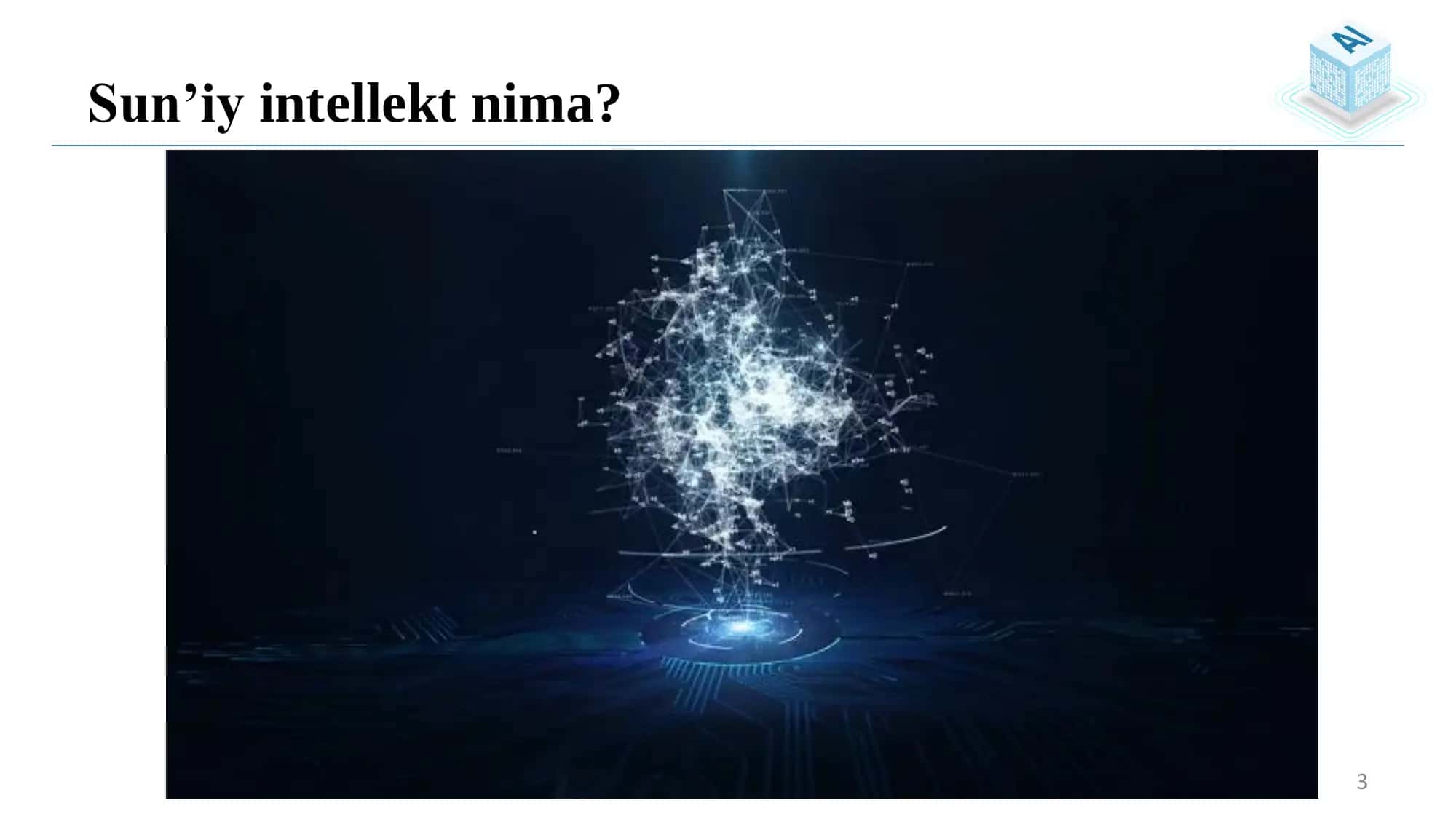 Sun’iy intellekt kursi 3