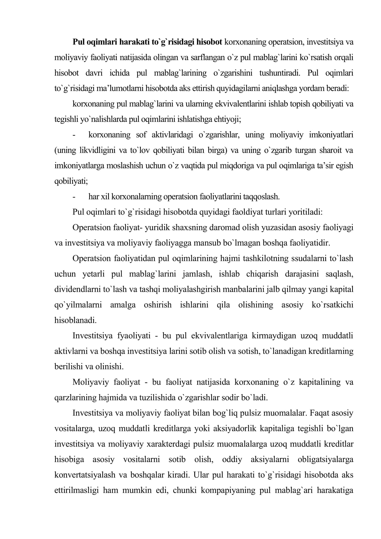 Korxonada pul oqimlarini boshqarish 3