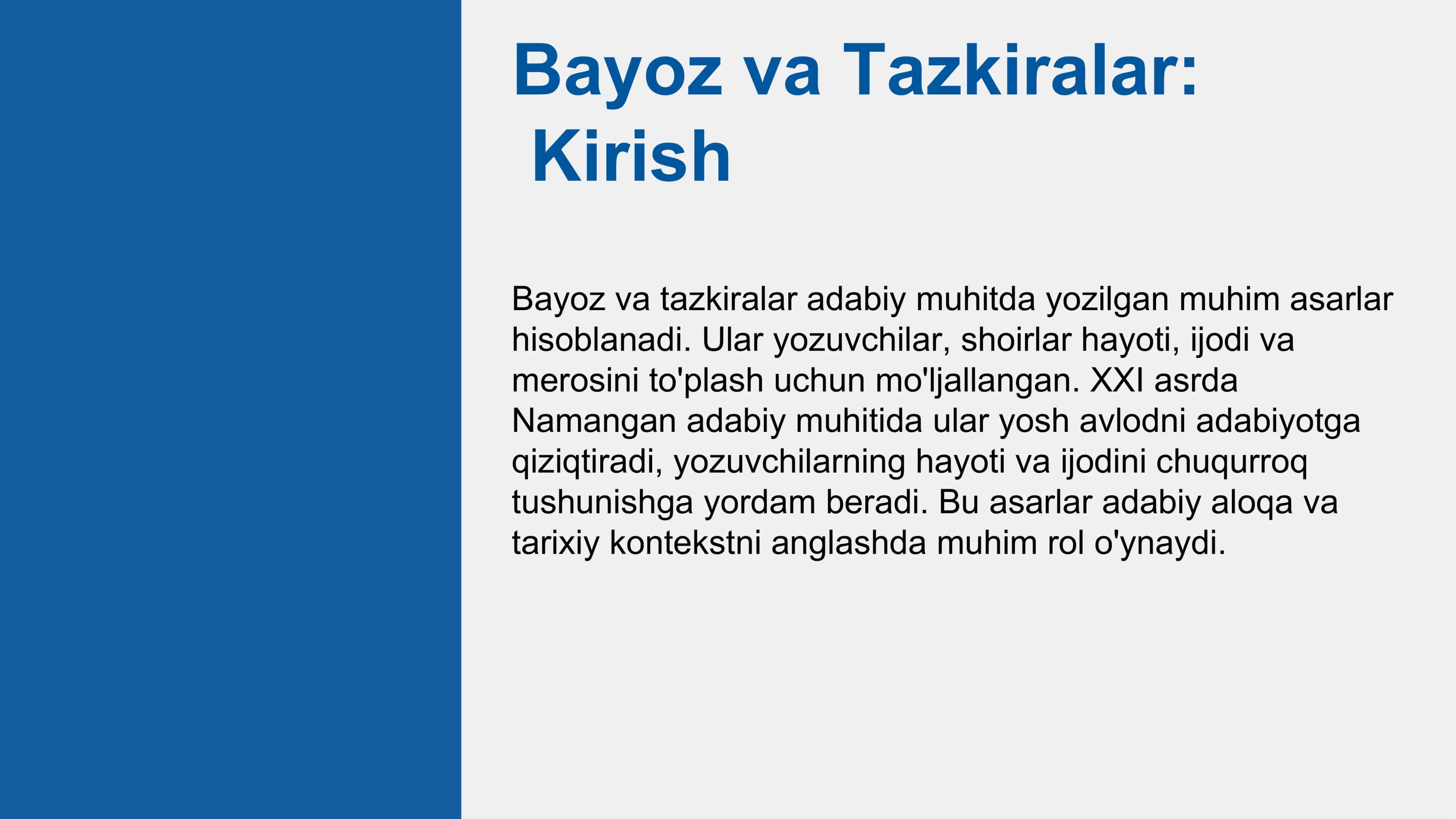 XXI asr Namangan adabiy muhitida nashr etilgan bayoz va tazkiralar asosida adabiy-estetik tahlil 3