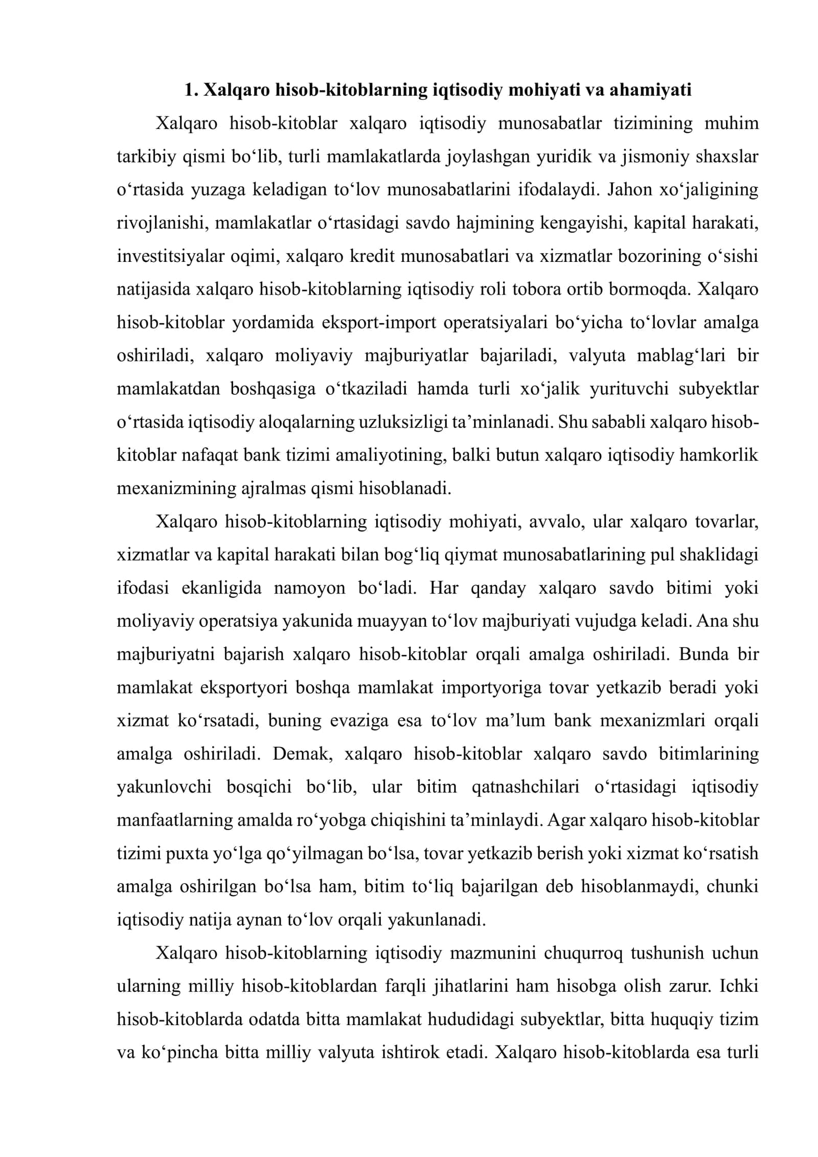 Xalqaro Hisob-Kitob Shakllari va Ularning Tavsifi 3
