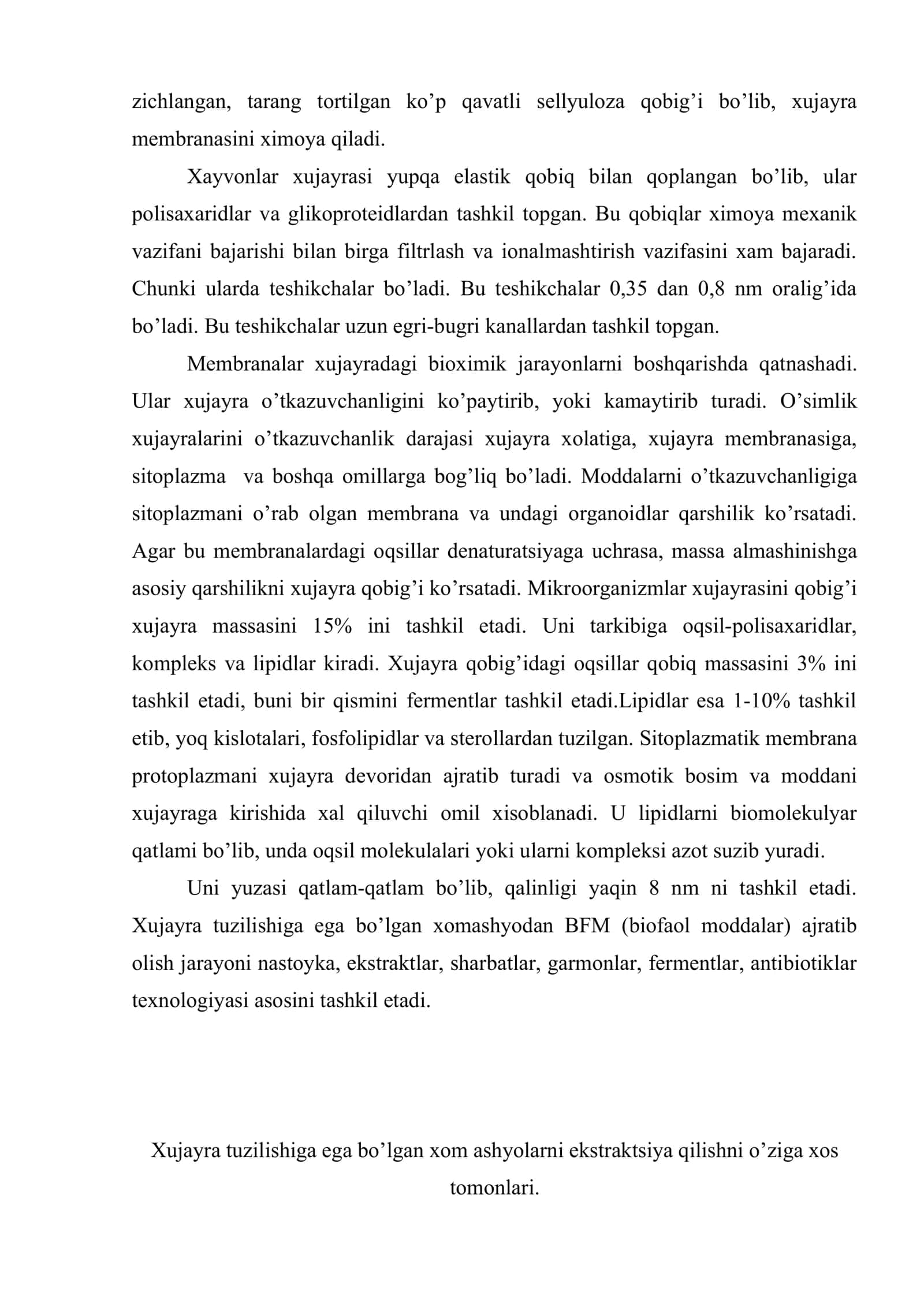 Biofaol moddalarni xom ashyodan ekstraktsiya kilishni nazariy asoslari ajralma olishni nazariy asoslari 3