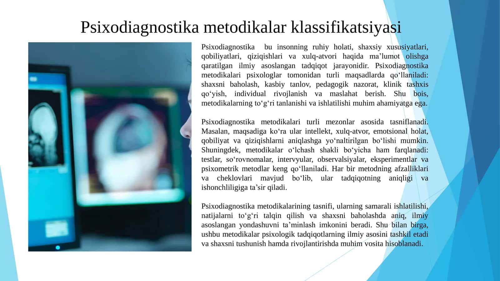 Psixodiagnostika metodikalar klassifikatsiyasi 3