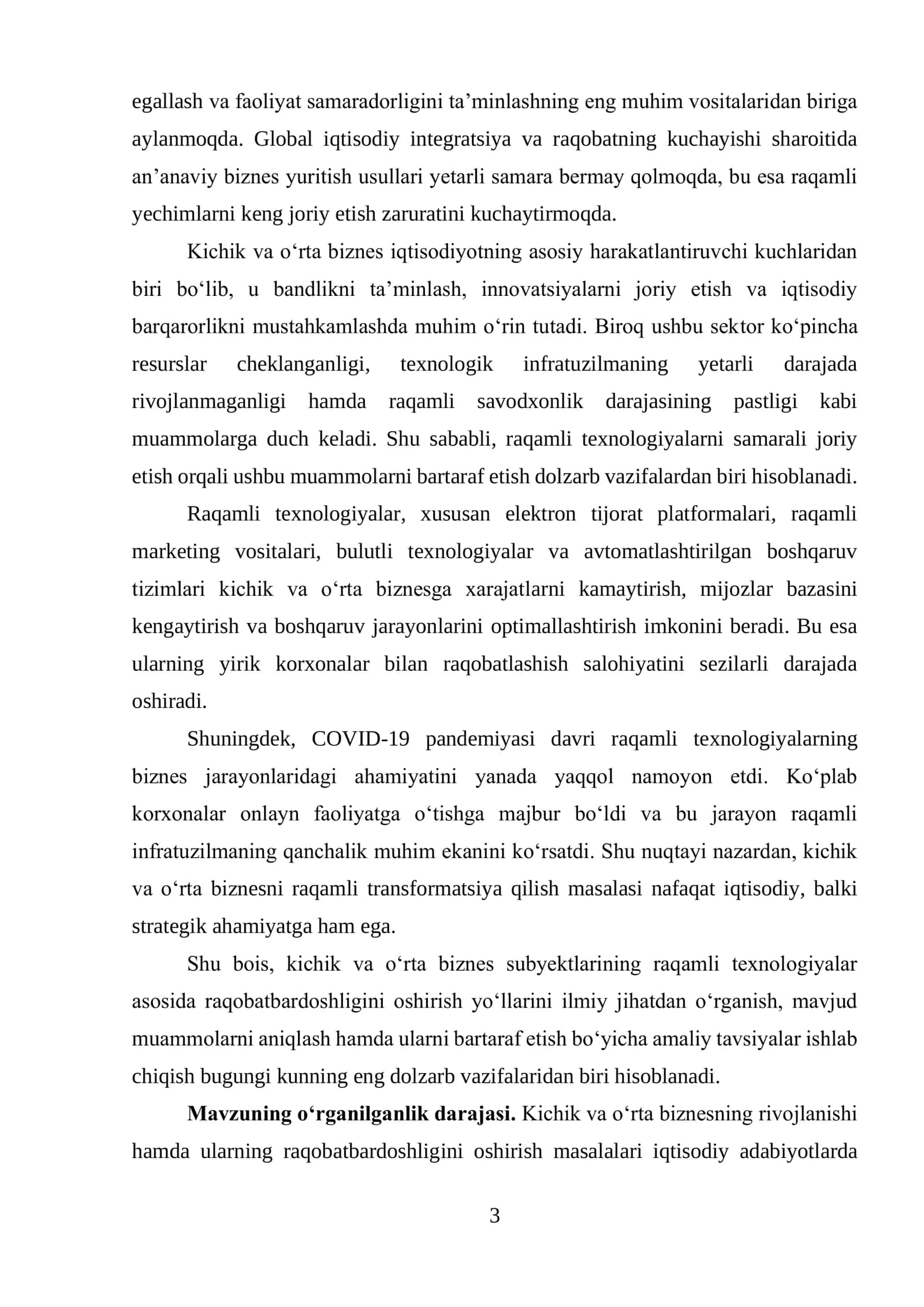 Raqamli texnologiyalar asosida kichik va o‘rta bizneslarni raqobatbardoshligini oshirish yo‘llari 3