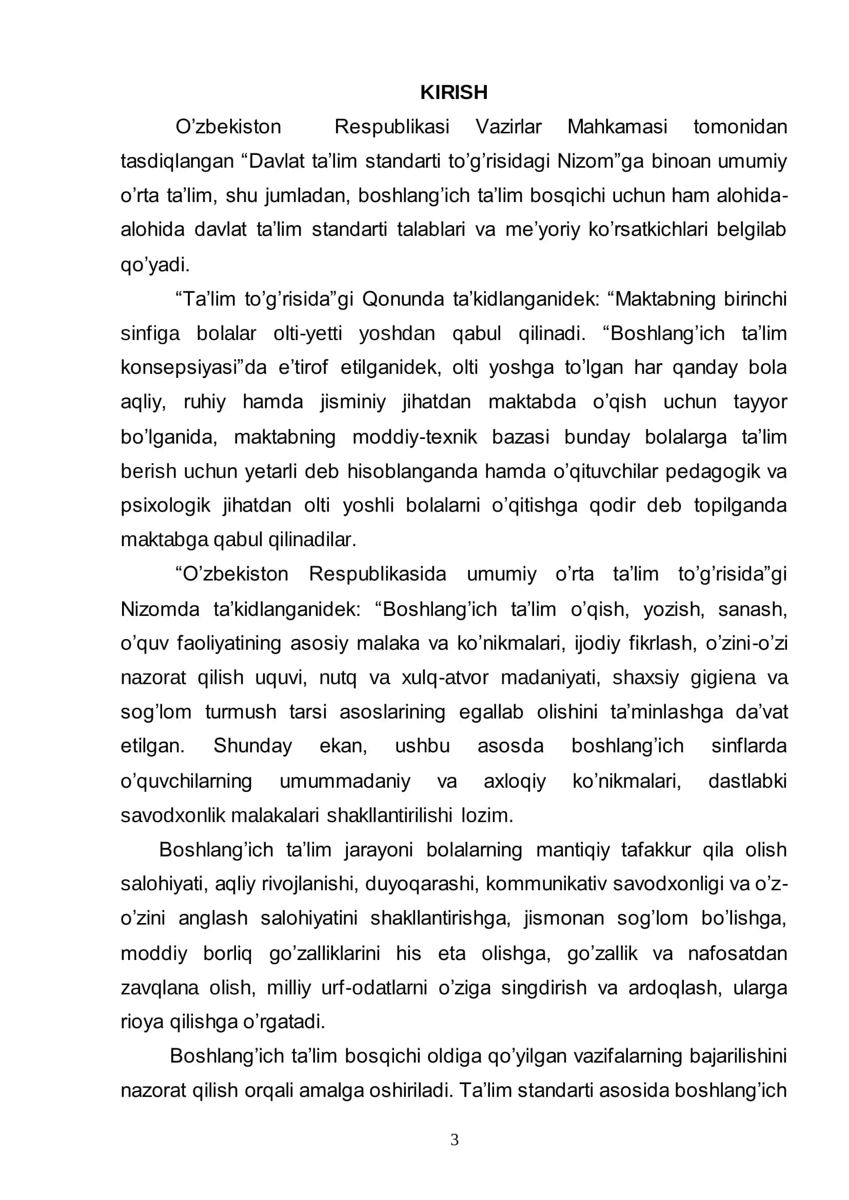 Boshlang’ich sinflarda geometrik mazmunli masalalar ustida ishlash 3