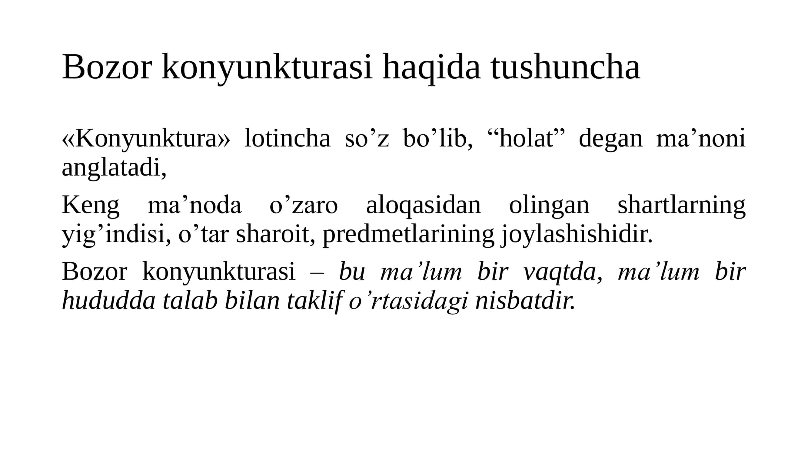 Bozor Konyunkturasi Tadqiq etish va Bashorat Qilish 3