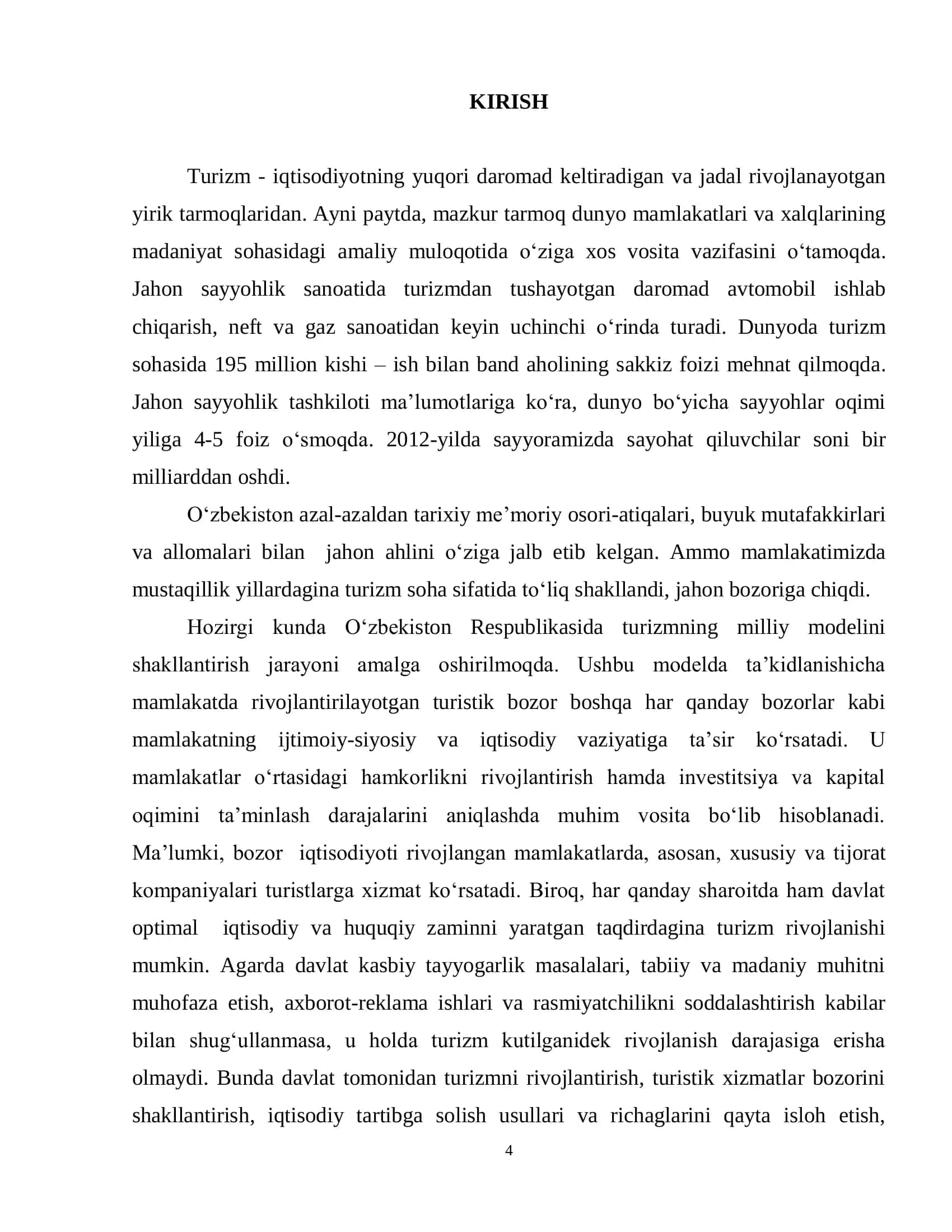 “SamISI Sayyoh Plus” sayyohlik firmasini misol qilib keltirgan holda turistik firmalar orqali turizm 3