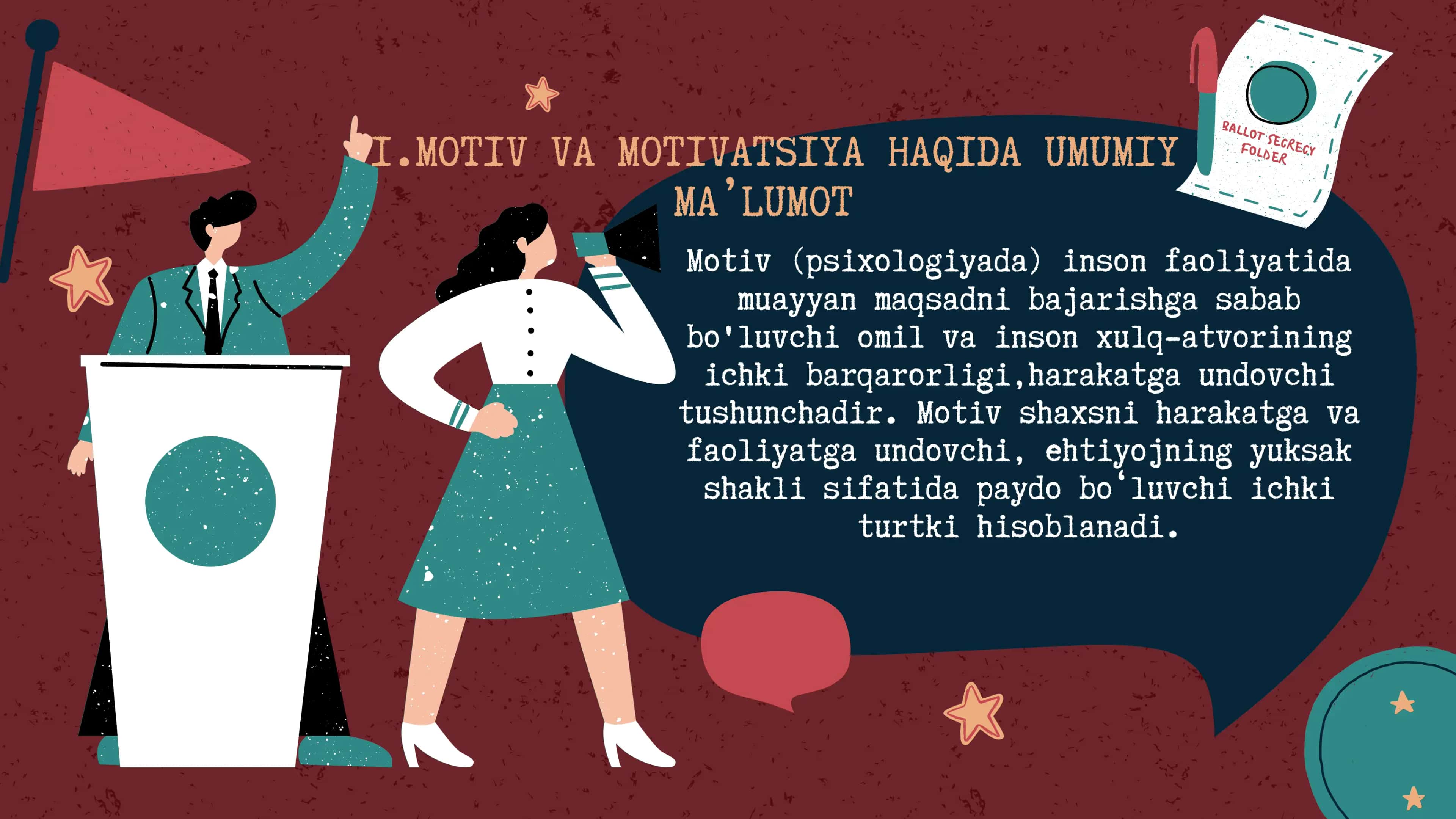 Motiv, motivatsiya va hissiyotning namoyon boʻlishi 3