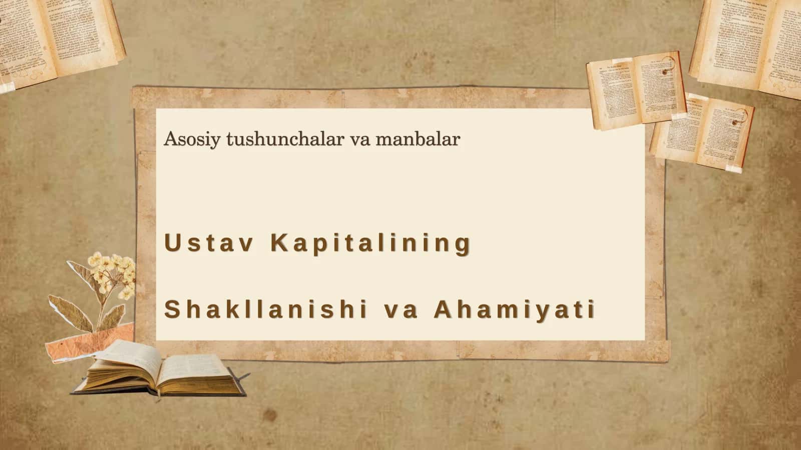 Ustav kapital ,rezerv kapital qo'shimcha kapital va taqsimlanmagan foydaning shaklanishi 3
