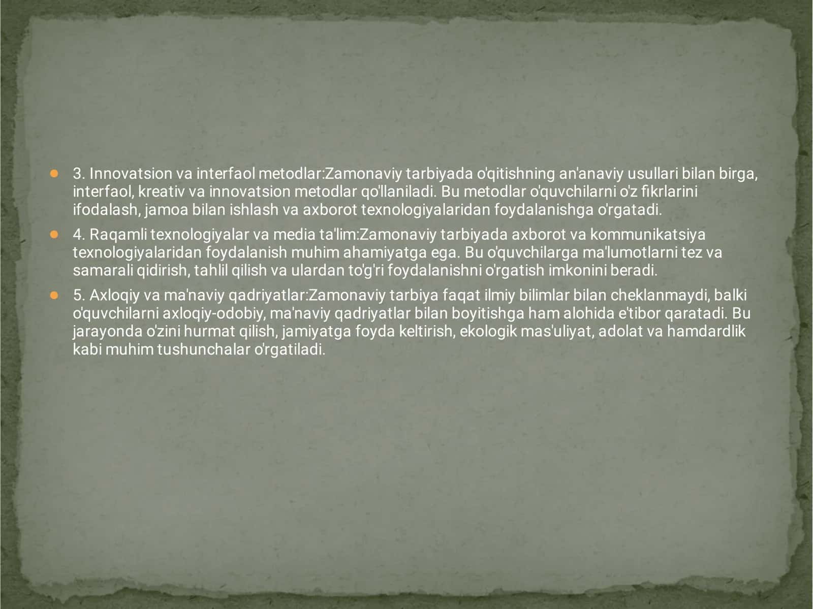 Zamonaviy tarbiya mazmuni, maqsad va vazifalari 3