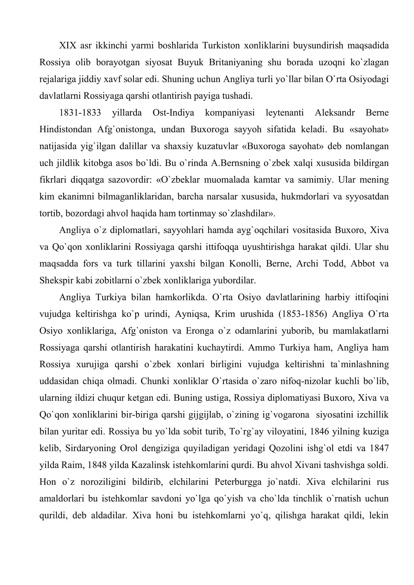 Chor Rossiyasining Turkistonda yuritgan mustamlakachilik siyosati 3