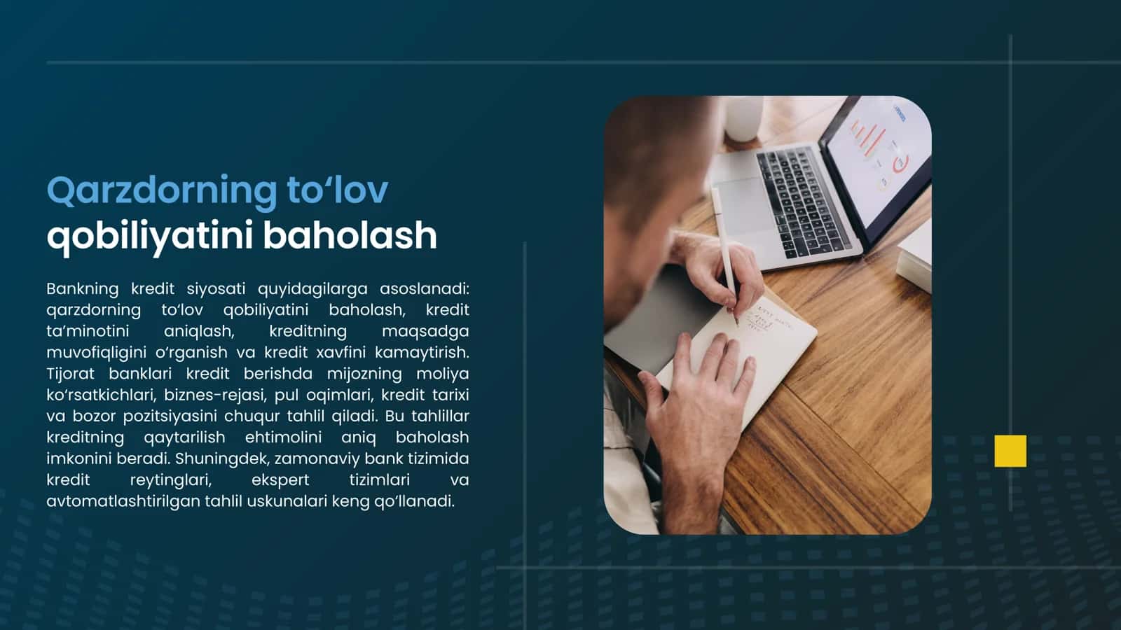 Tijorat banklari kredit siyosati va uning auditi 3