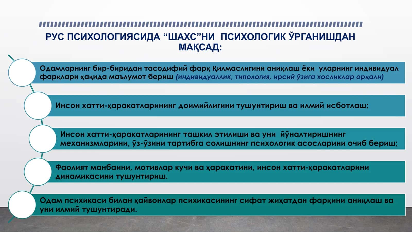 МАВЗУ СОБИҚ СОВЕТ ПСИХОЛОГИЯСИ МАКТАБИ (ШАХСГА ТАҲЛИЛИГА ОИД ЁНДОШУВЛАР) 3