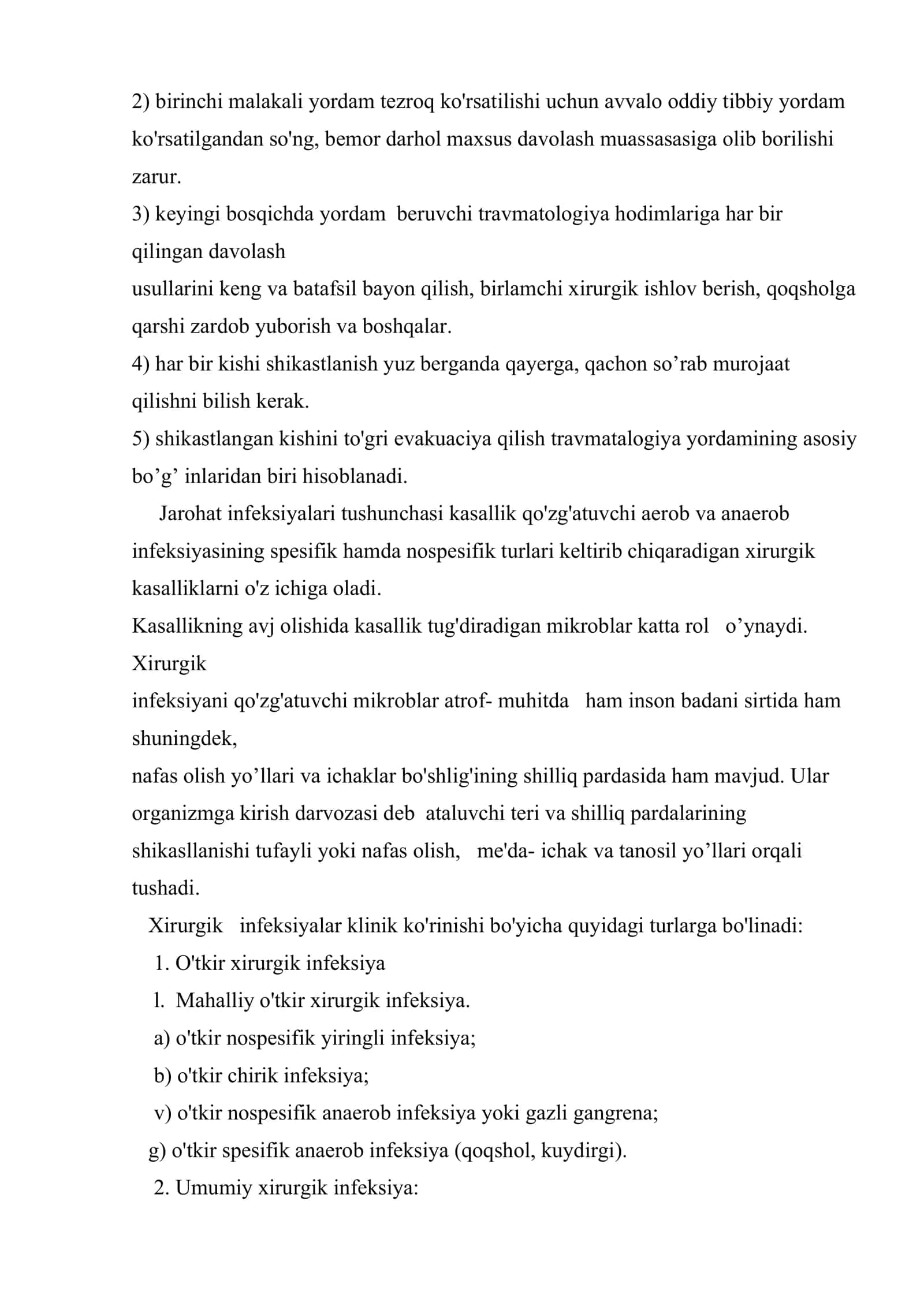 Aseptika va antiseptika. Desmurgiya va transport immobilizasiyasi 3