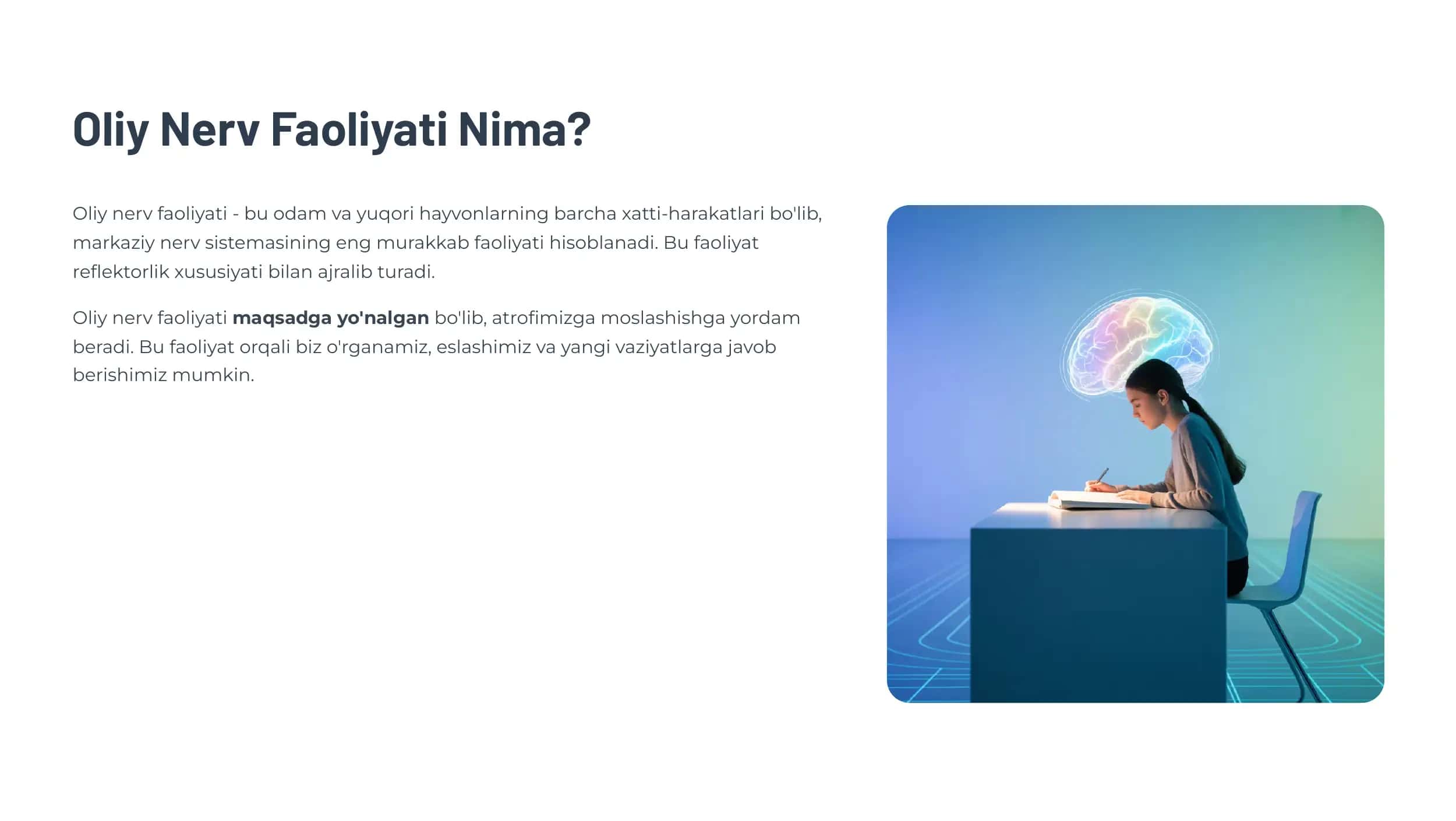 Oliy Nerv Faoliyati va Reflekslar 3
