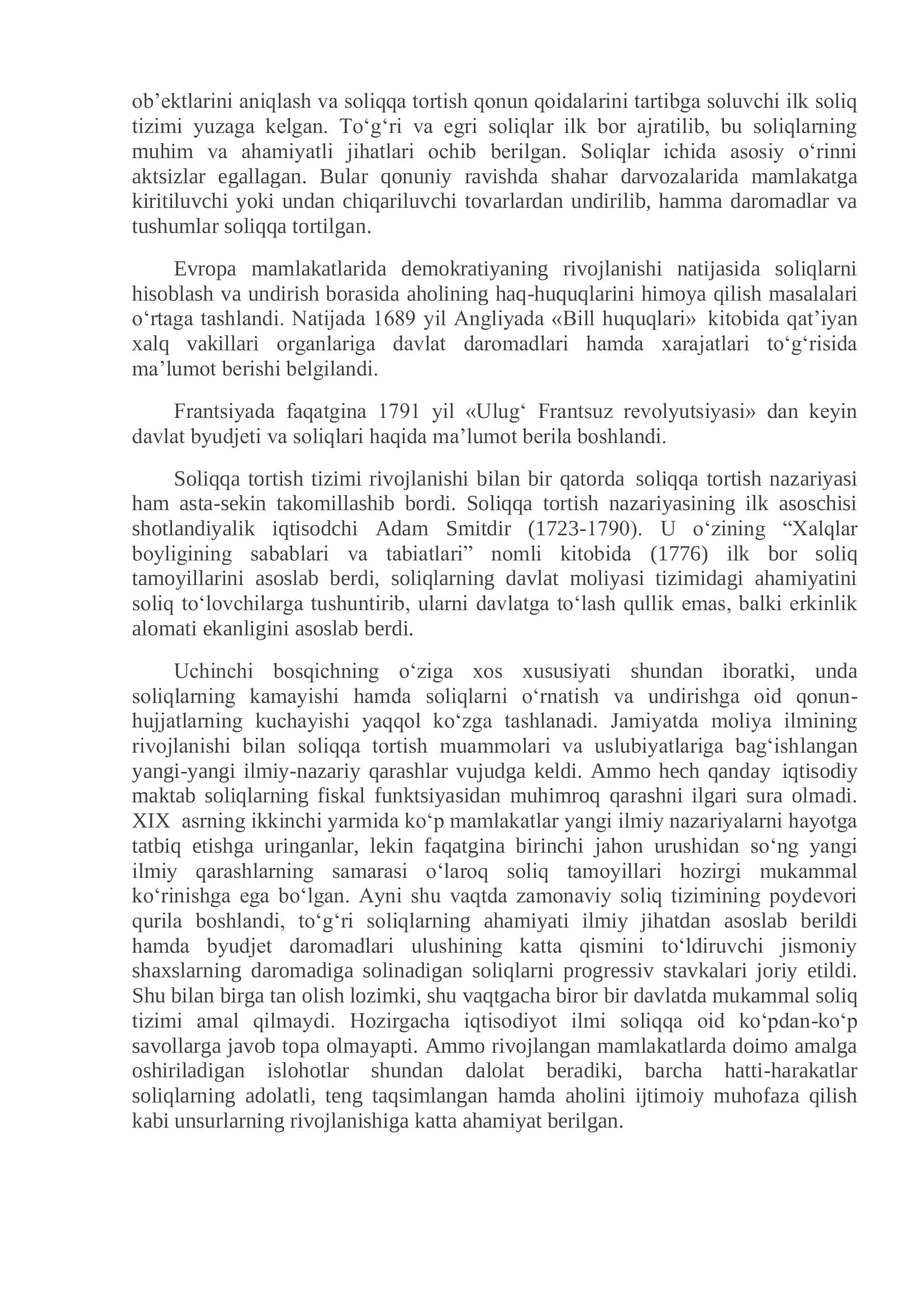 SOLIQ MUNOSABATLARINING VUJUDGA KELISHI VA RIVOJLANISH BOSQICHLARI 3