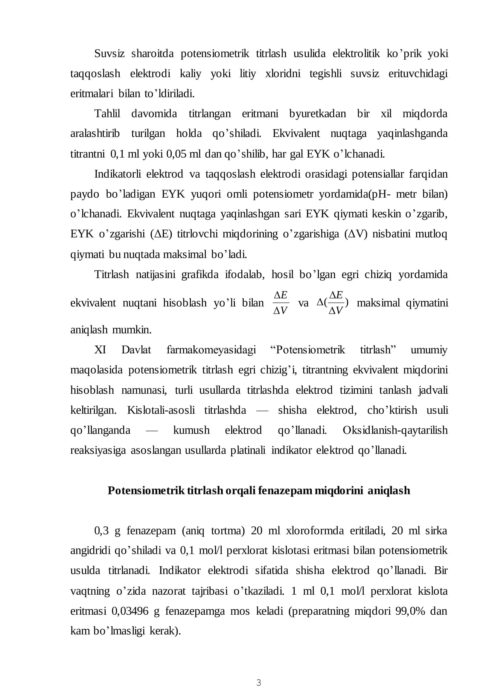 POTENSIOMETRIK TITRLASH USULI 3