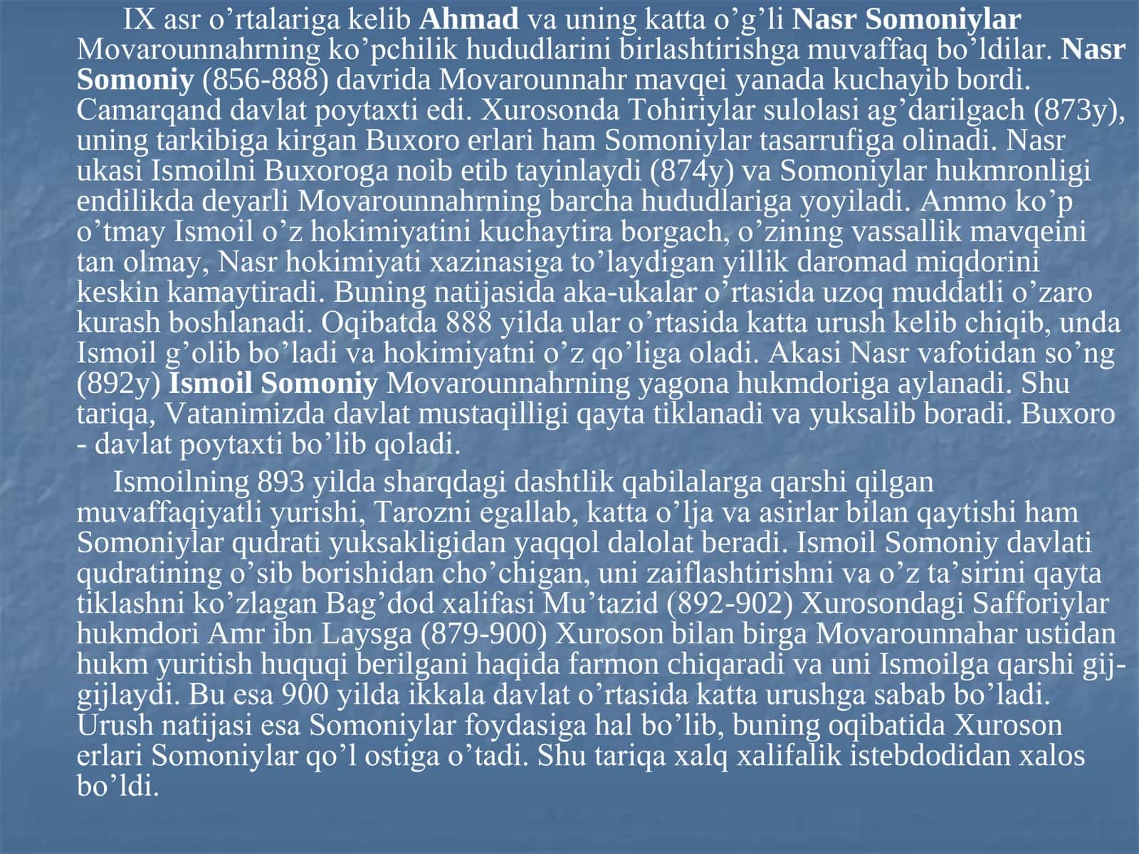 IX-XII ASRLARDA O’ZBEK DAVLATCHILIGI: Siyosiy, Ijtimoiy-Iqtisodiy va Madaniy Hayot 3