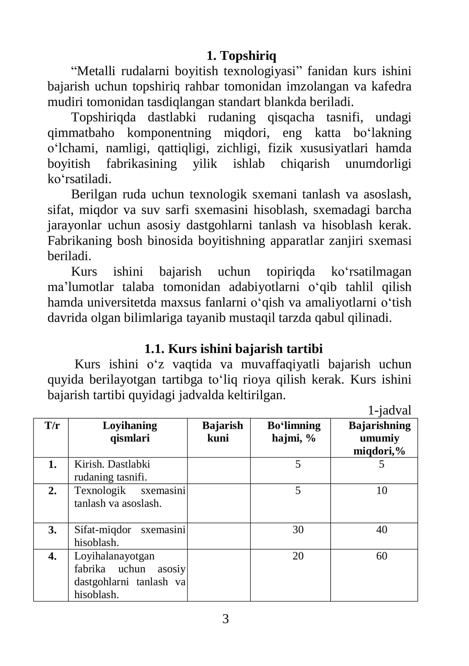 Metalli rudalarni boyitish texnologiyasi 3