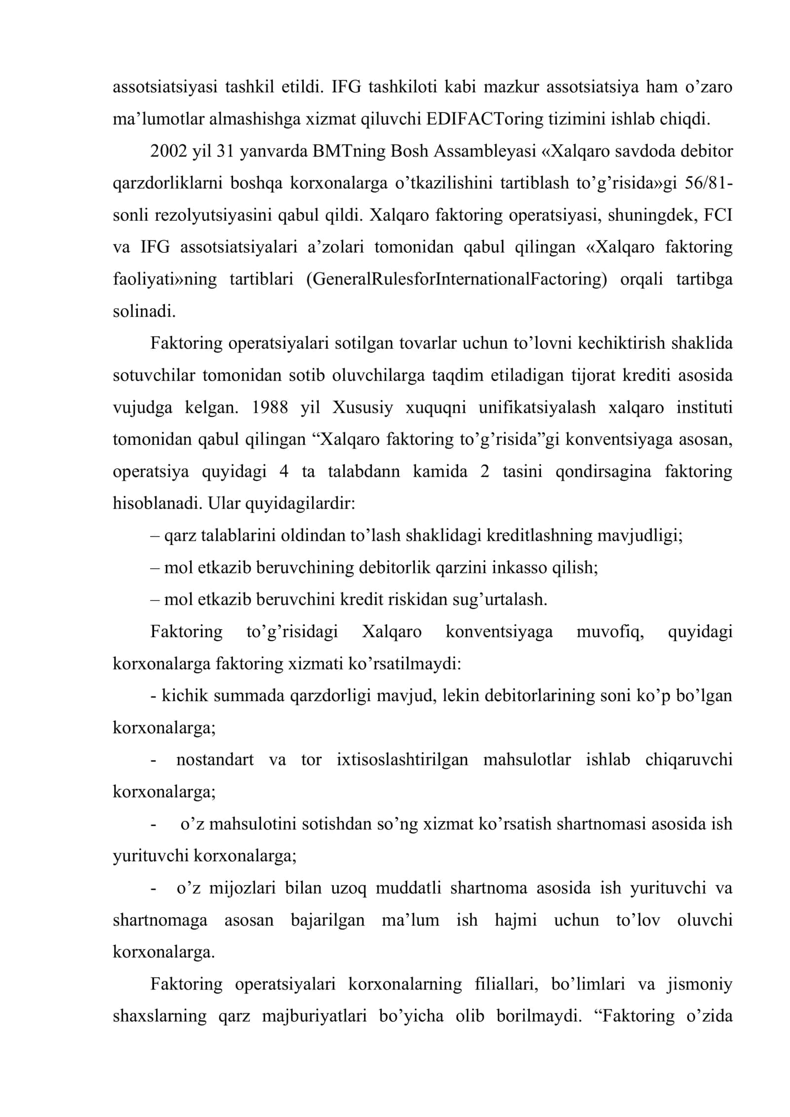 Tijorat banklarining faktoring operatsiyalari 3