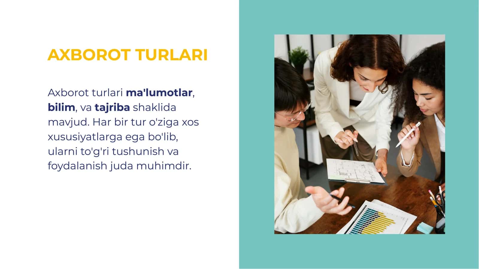 AXBOROT TURLARI, SANOQ SISTEMALARI VA TEXNIKA XAVFSIZLIGI 3