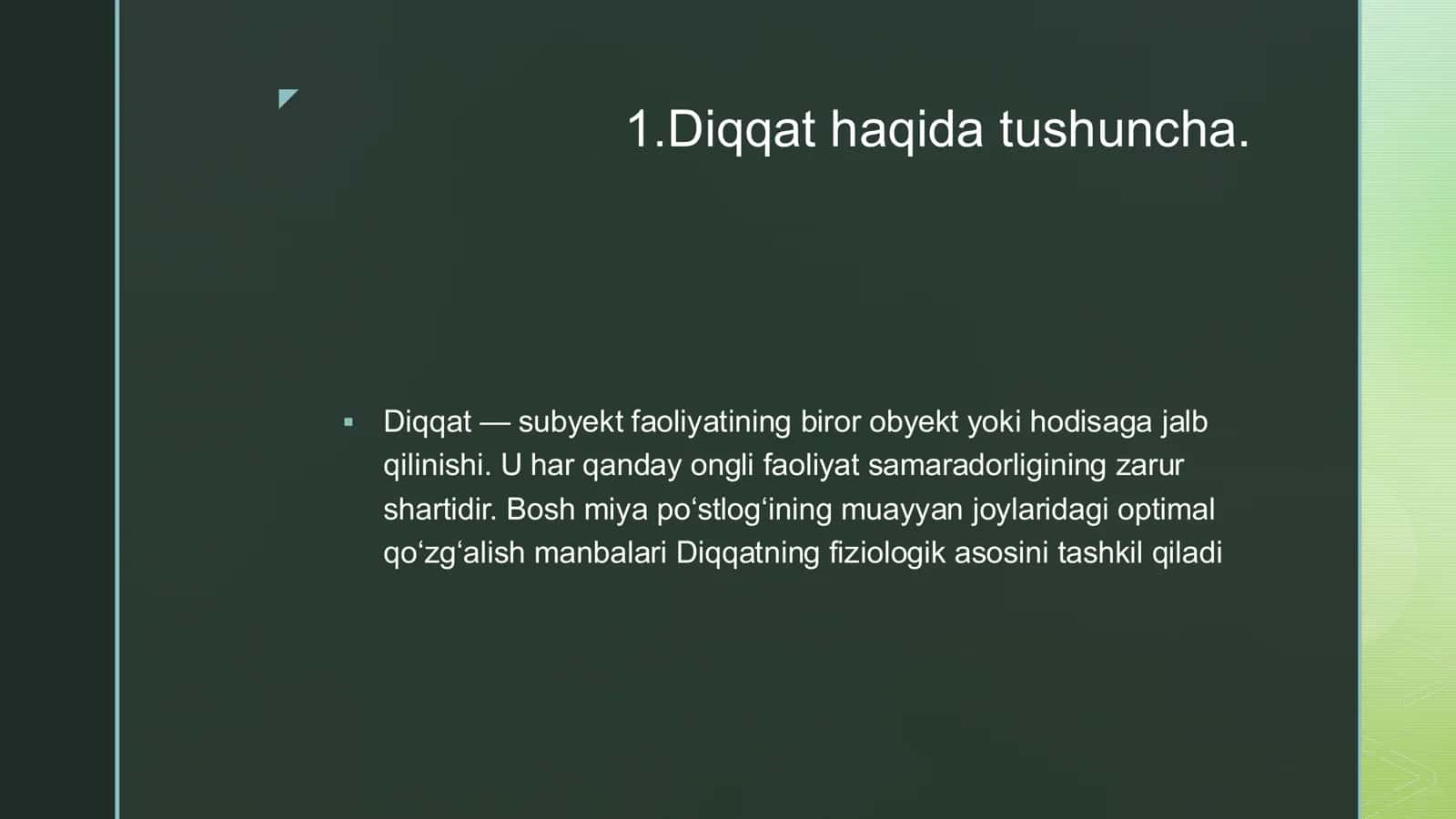 Diqqat haqida tushuncha 3