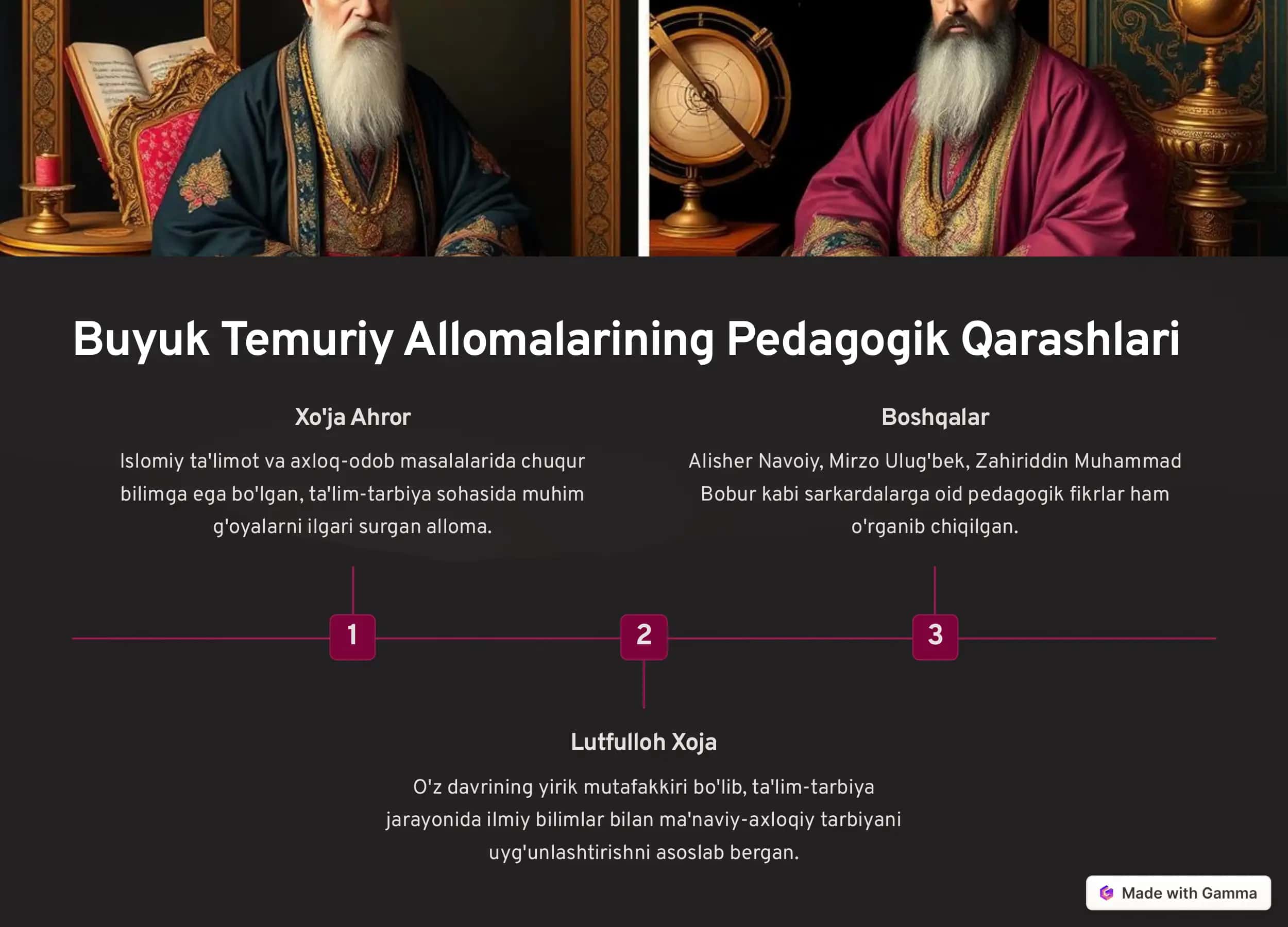 Temuriylar Davri: Ta'lim-Tarbiya va Pedagogik G'oyalar 3