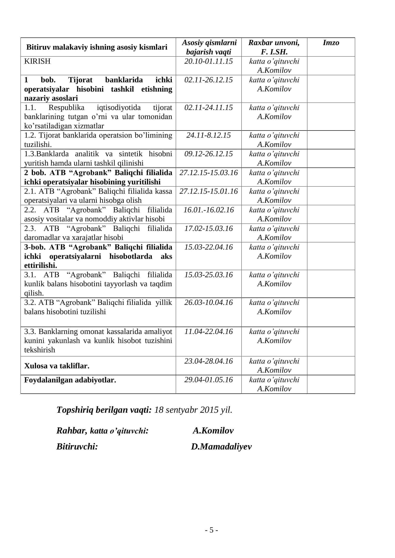 ATB “Agrobank” Baliqchi filialida ichki operatsiyalar hisobi 3