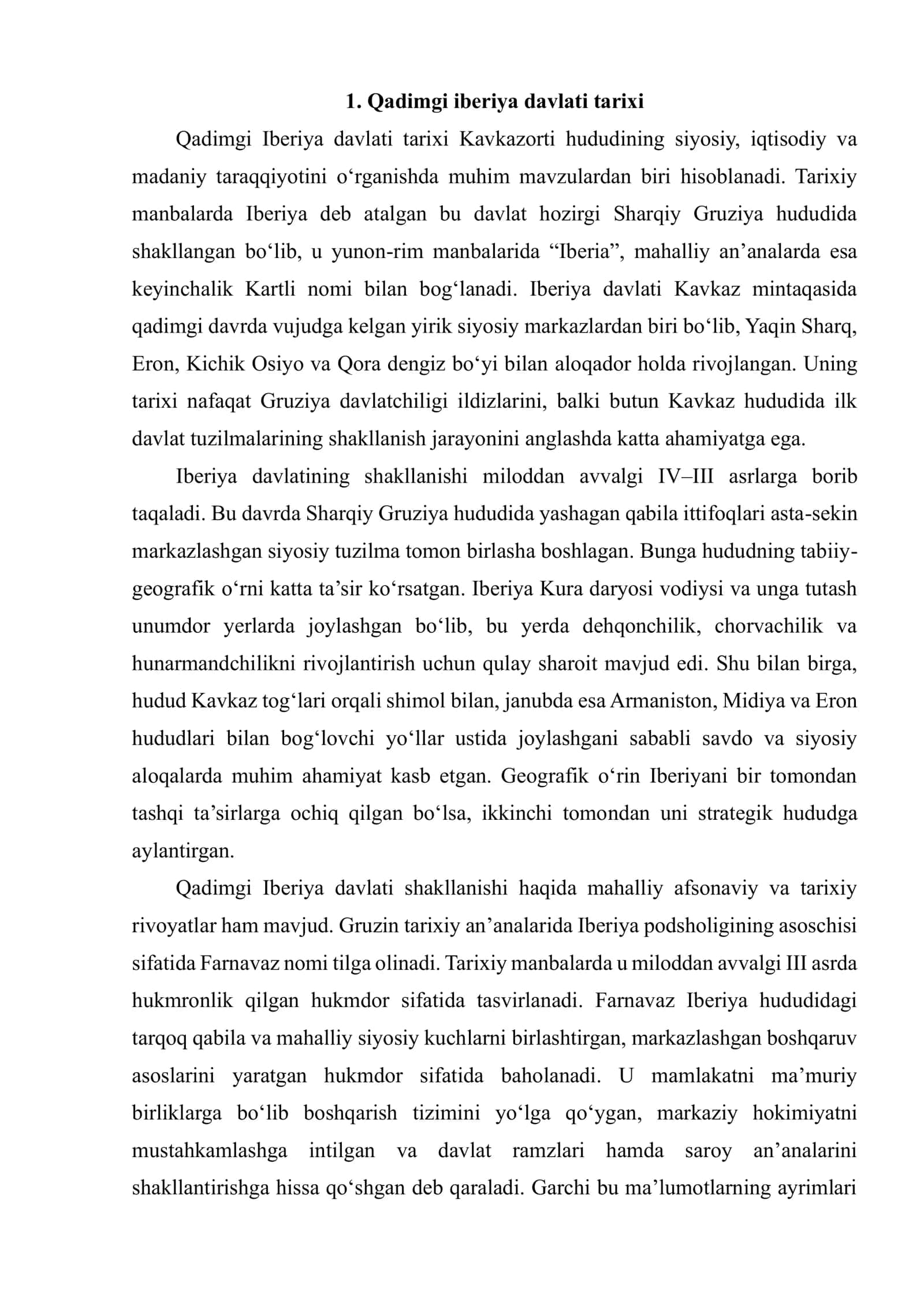 QADIMGI IBERIYA VA KOLXIDA DAVLATLARI 3