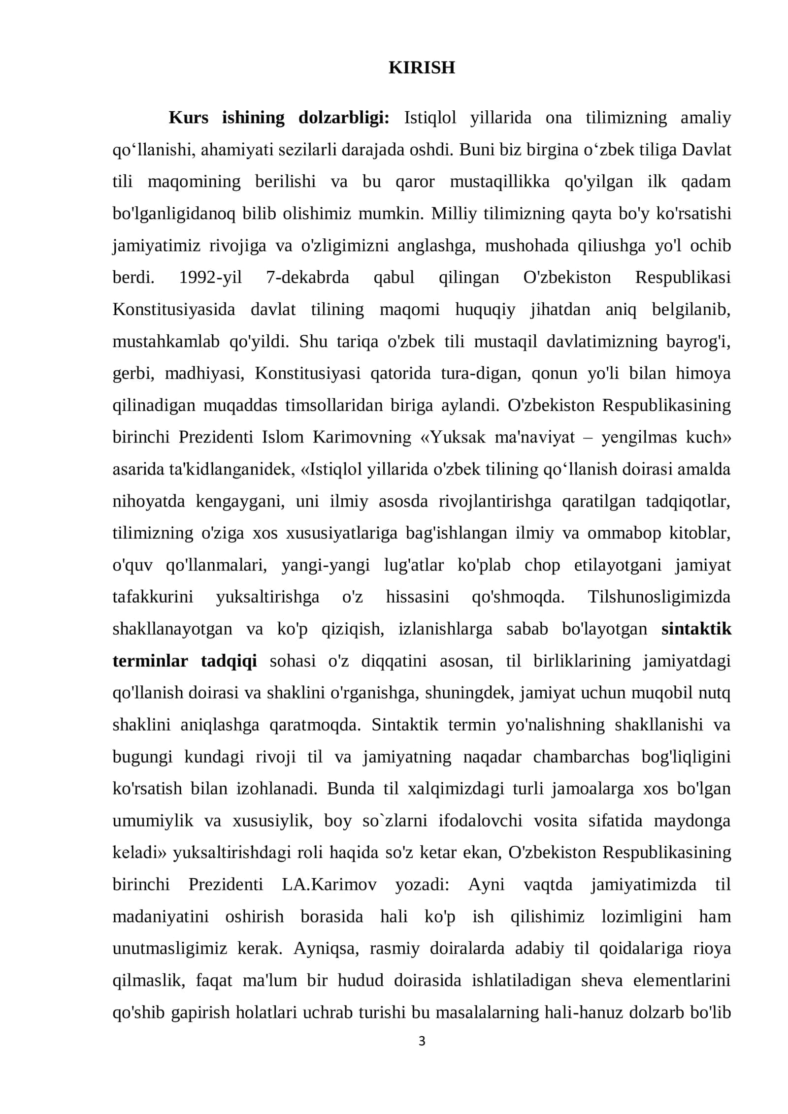 O‘zbek tilshunosligida sintaktik terminlar tadqiqi 3