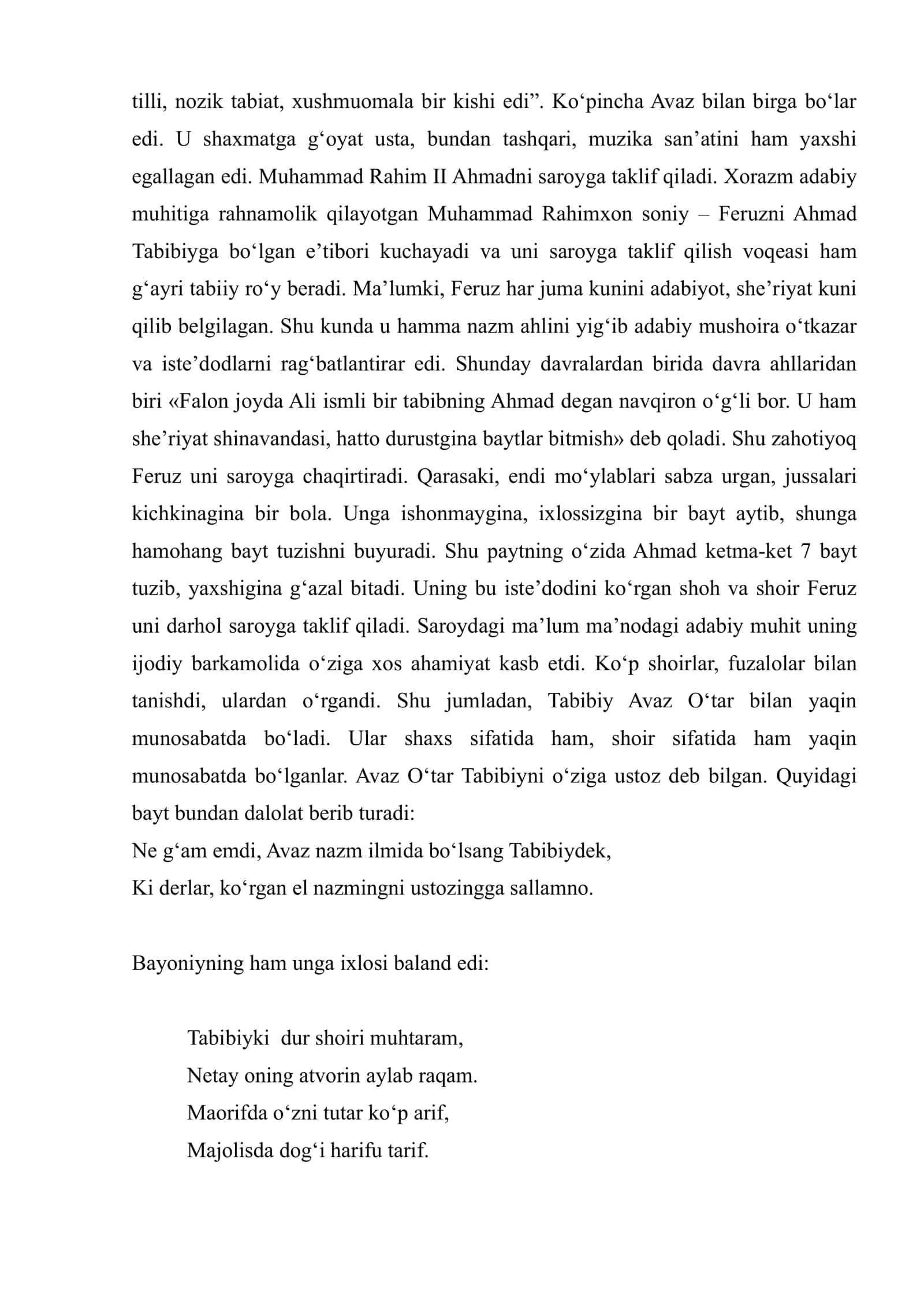 Ahmad Tabibiy hayoti va ijodi 3